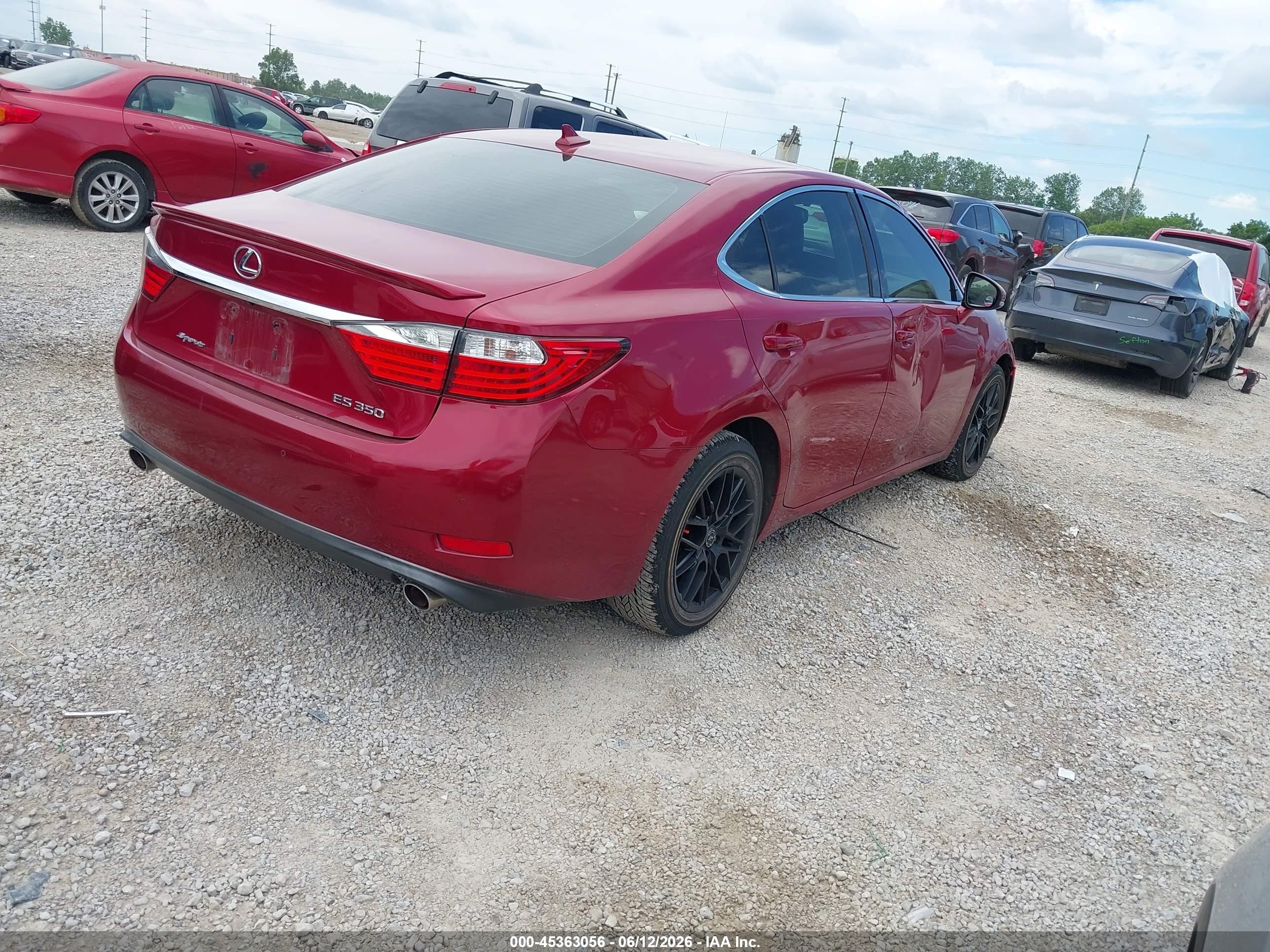 2013 Lexus Es 350   Red vin: JTHBK1GG6D2073796