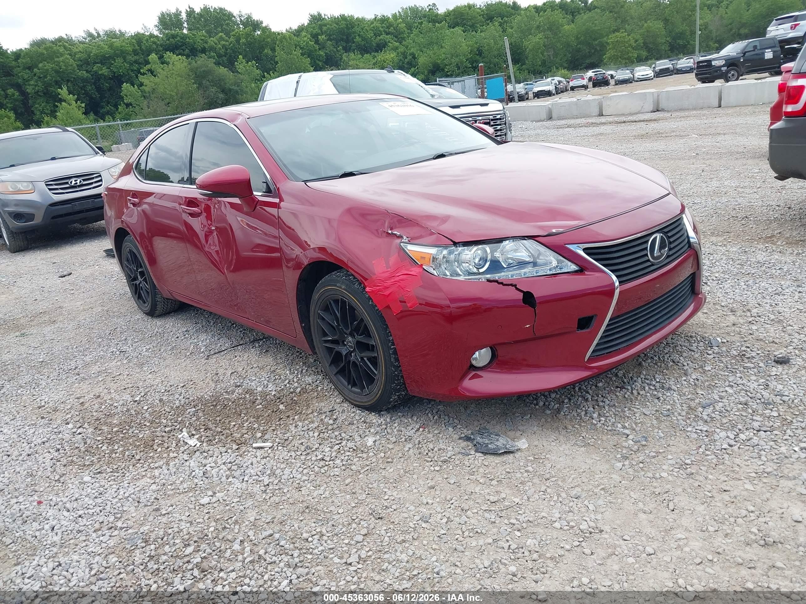 2013 Lexus Es 350   Red vin: JTHBK1GG6D2073796