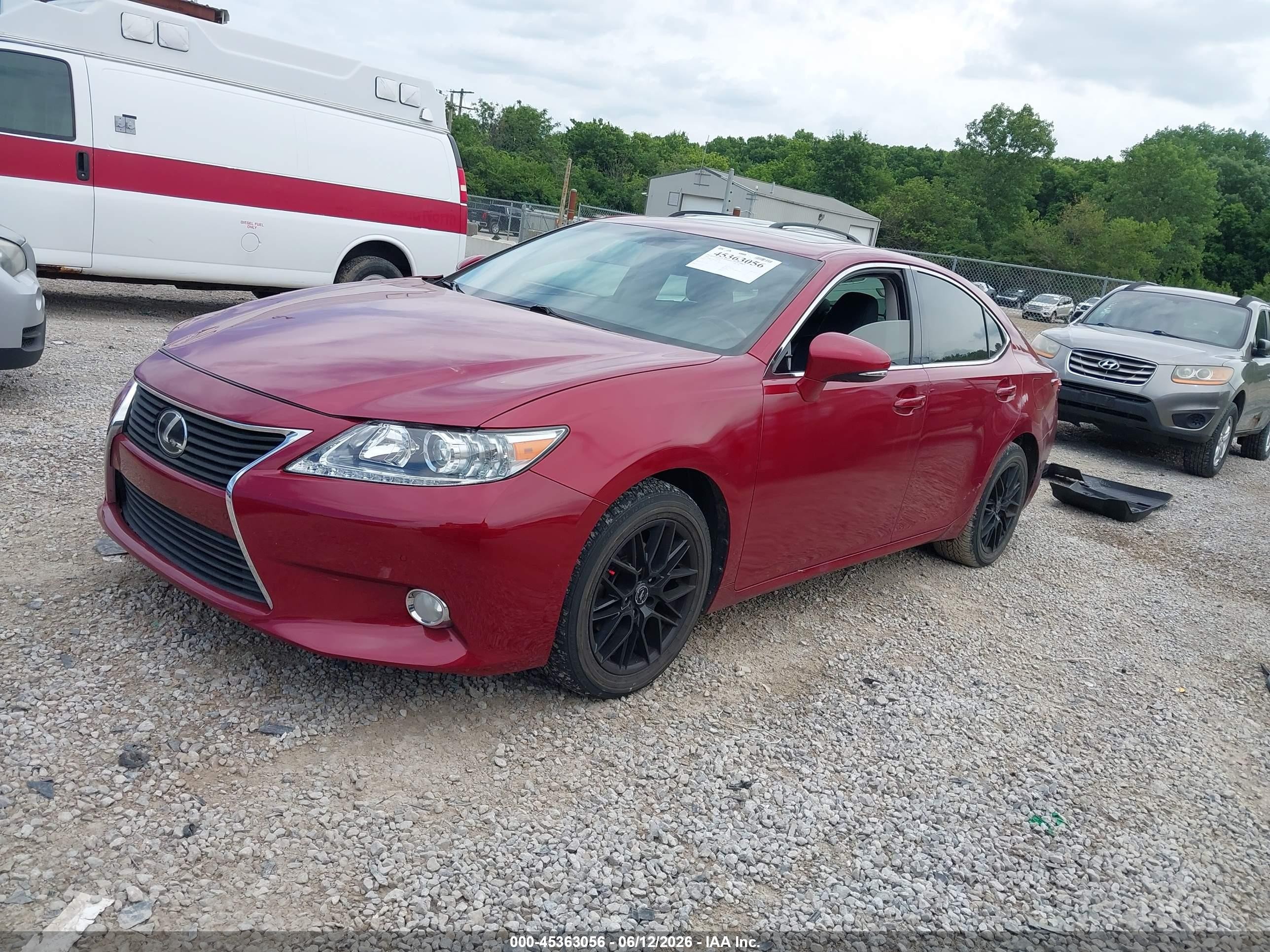 2013 Lexus Es 350   Red vin: JTHBK1GG6D2073796