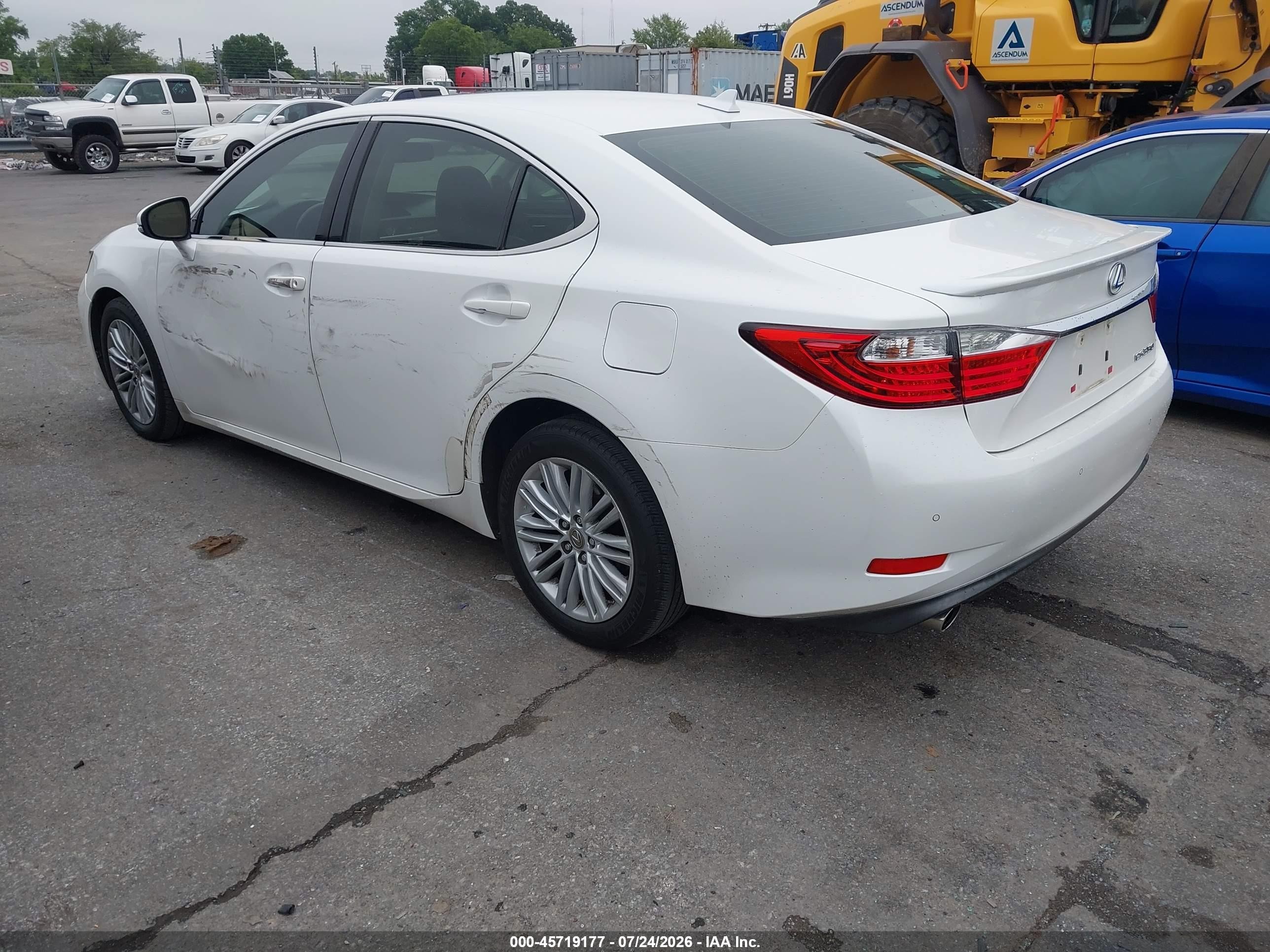 2014 Lexus Es 350   Белый vin: JTHBK1GG6E2086646