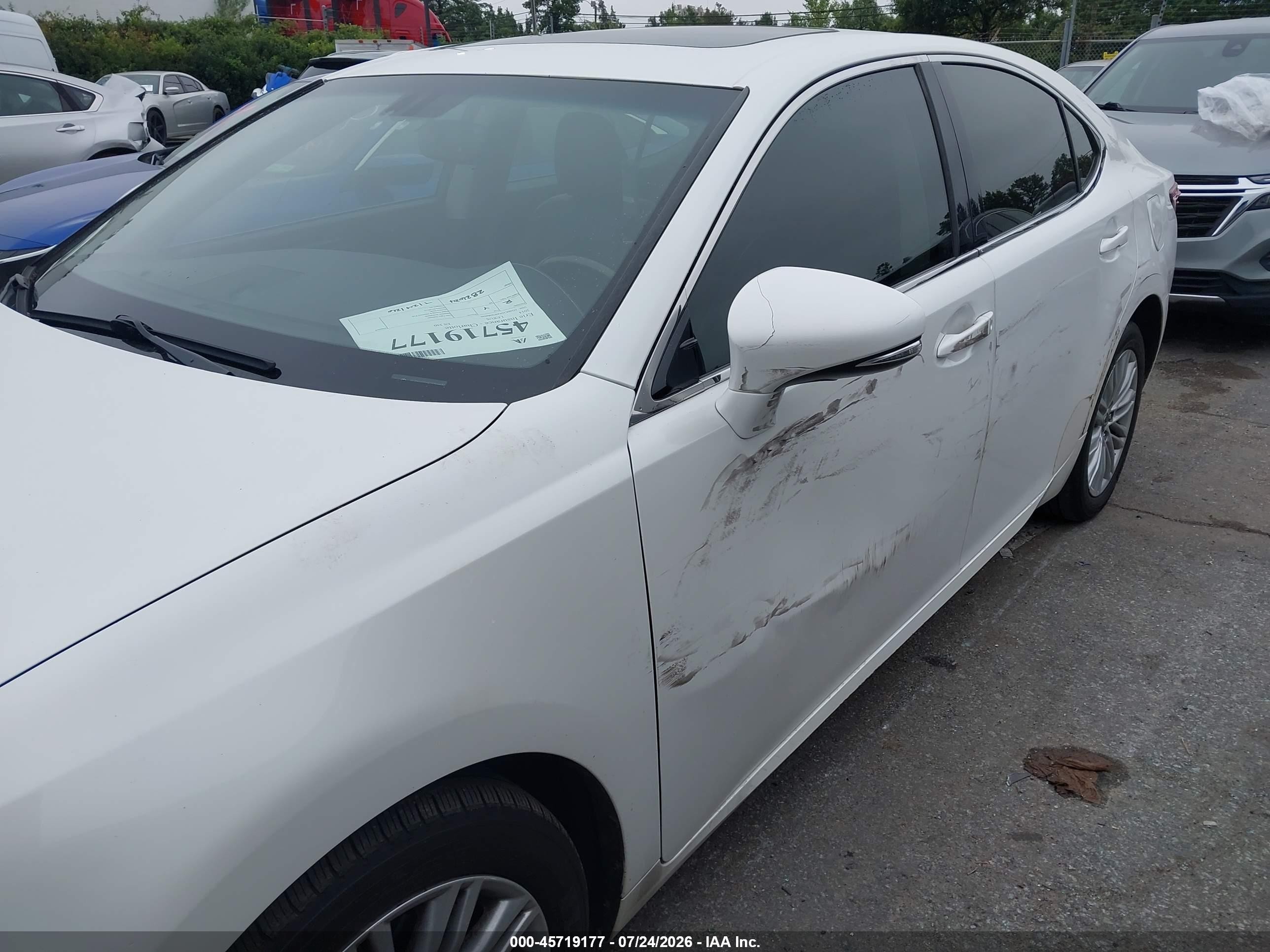 2014 Lexus Es 350   Белый vin: JTHBK1GG6E2086646
