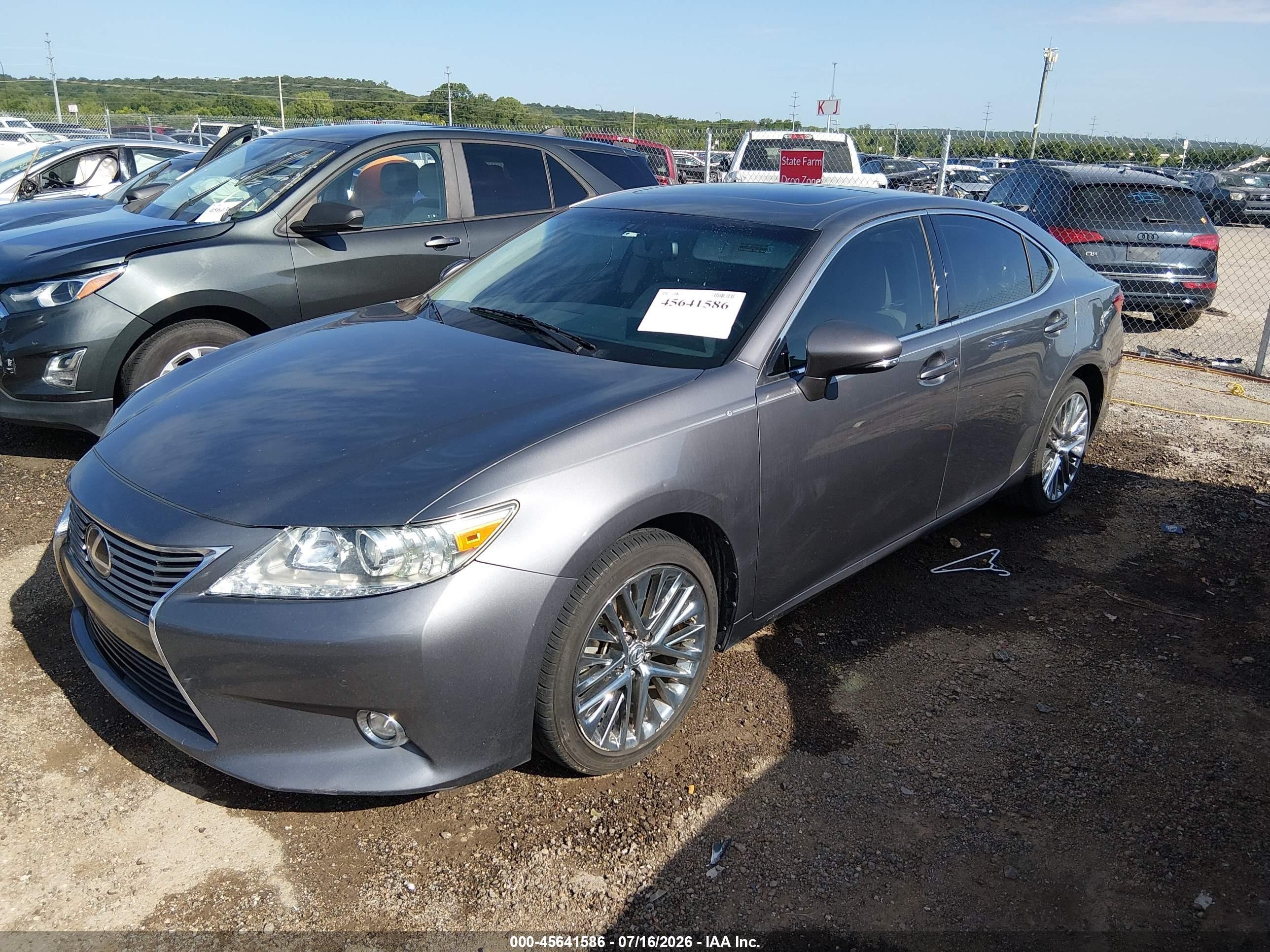 2014 Lexus Es 350   Gray vin: JTHBK1GG6E2096383