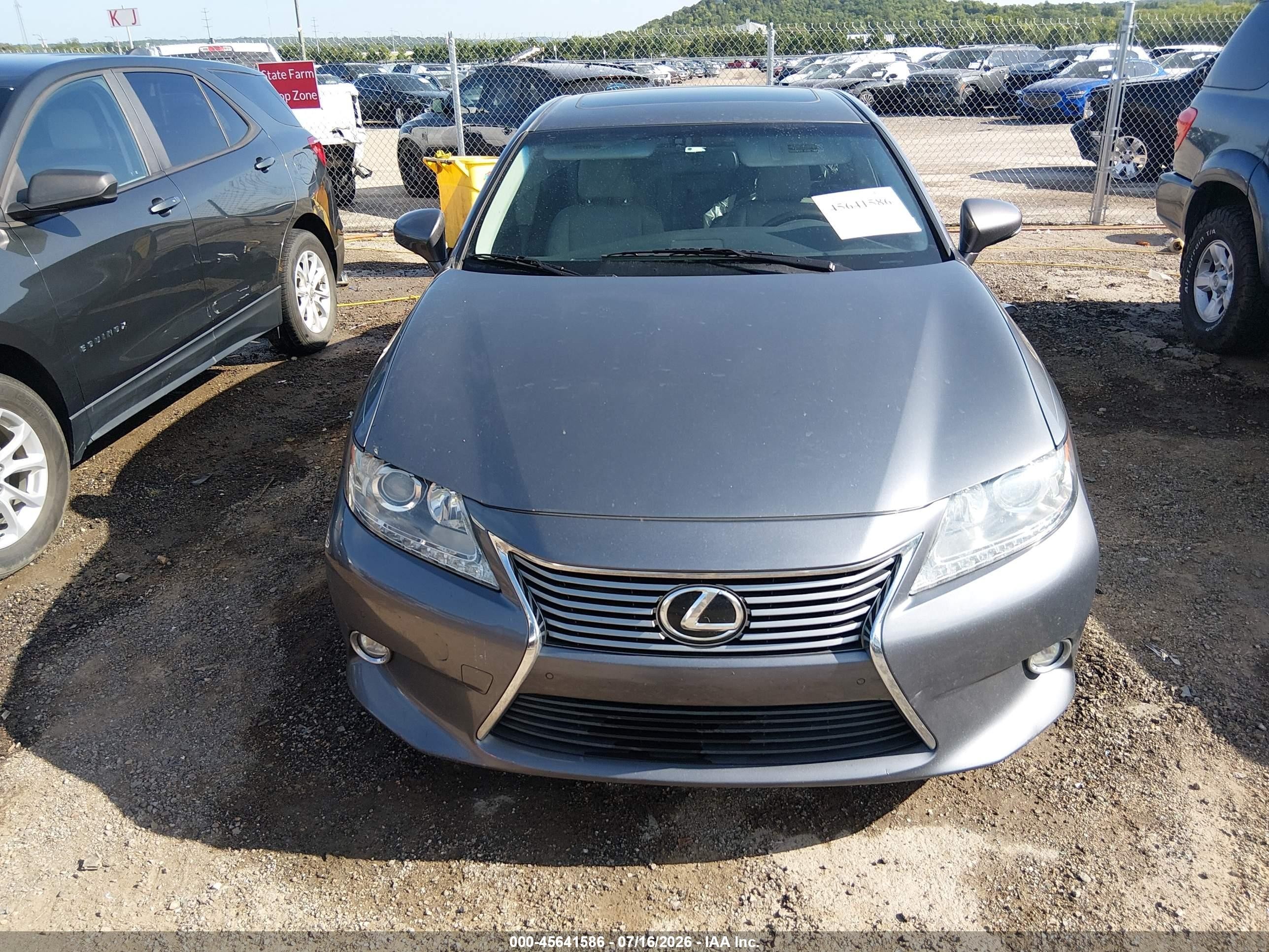 2014 Lexus Es 350   Gray vin: JTHBK1GG6E2096383