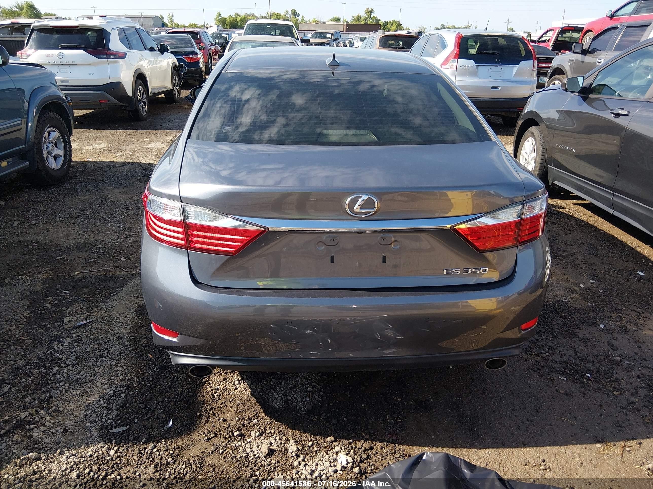 2014 Lexus Es 350   Gray vin: JTHBK1GG6E2096383