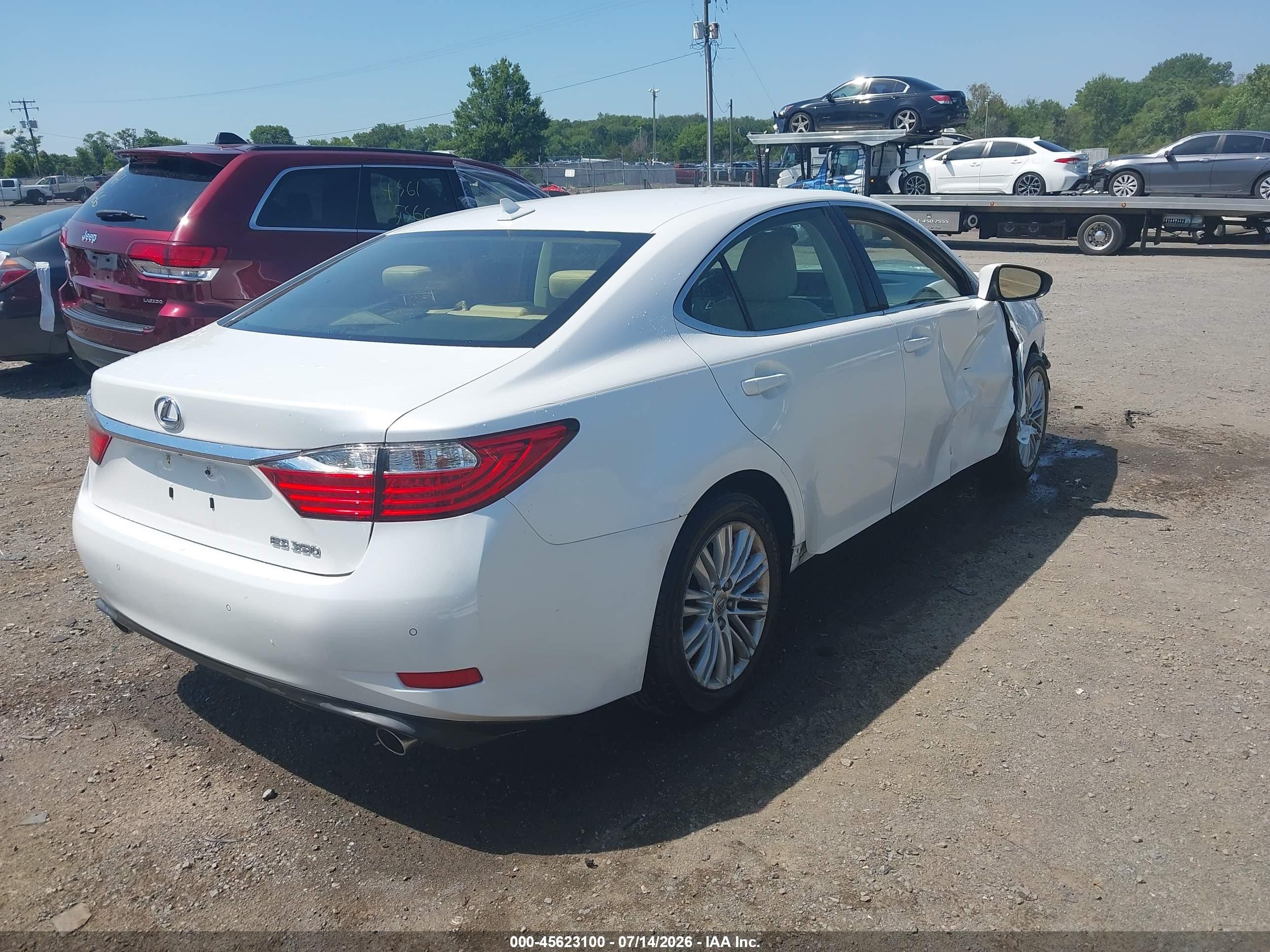 2014 Lexus Es 350   Белый vin: JTHBK1GG6E2101453