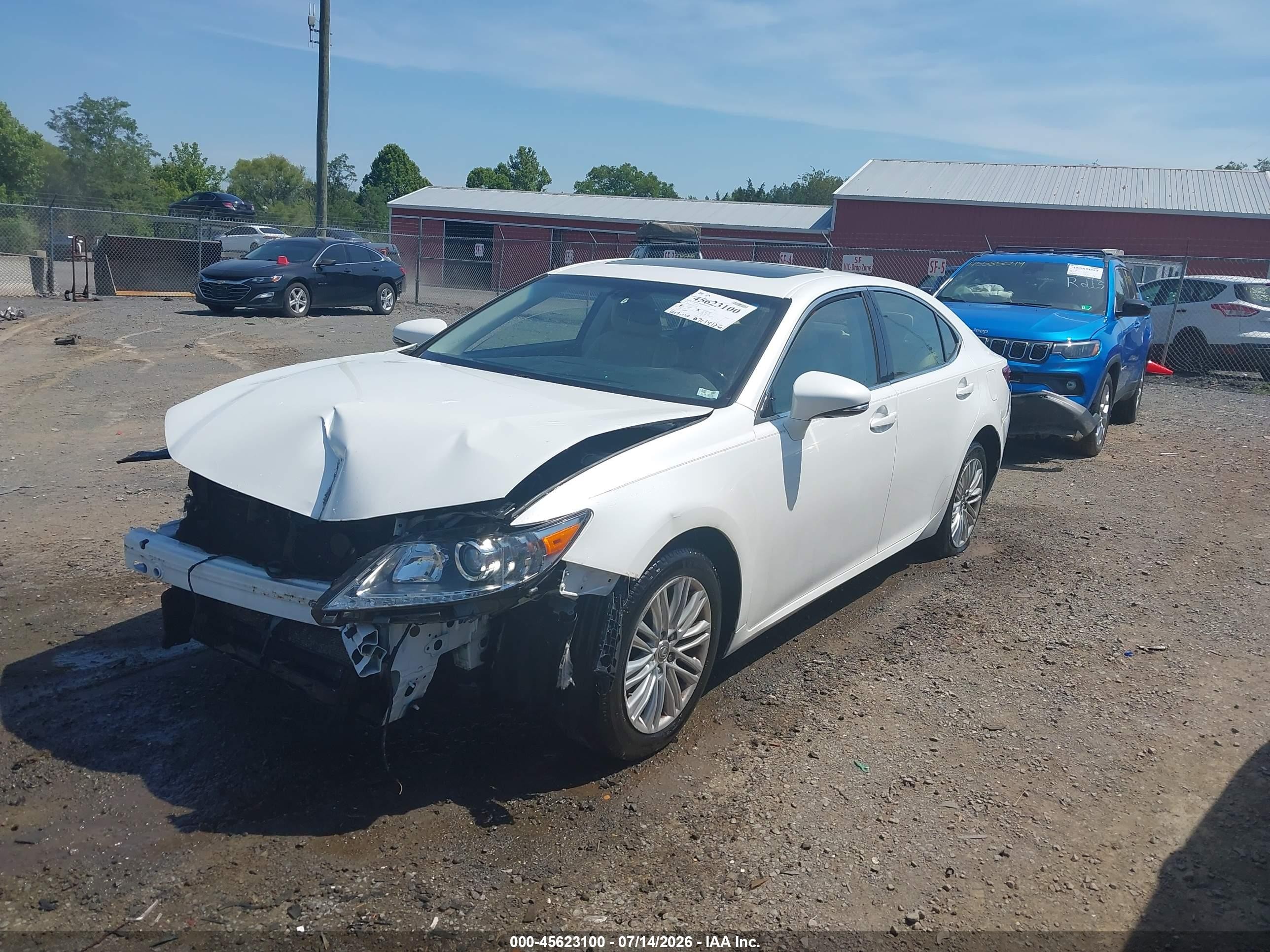 2014 Lexus Es 350   Белый vin: JTHBK1GG6E2101453
