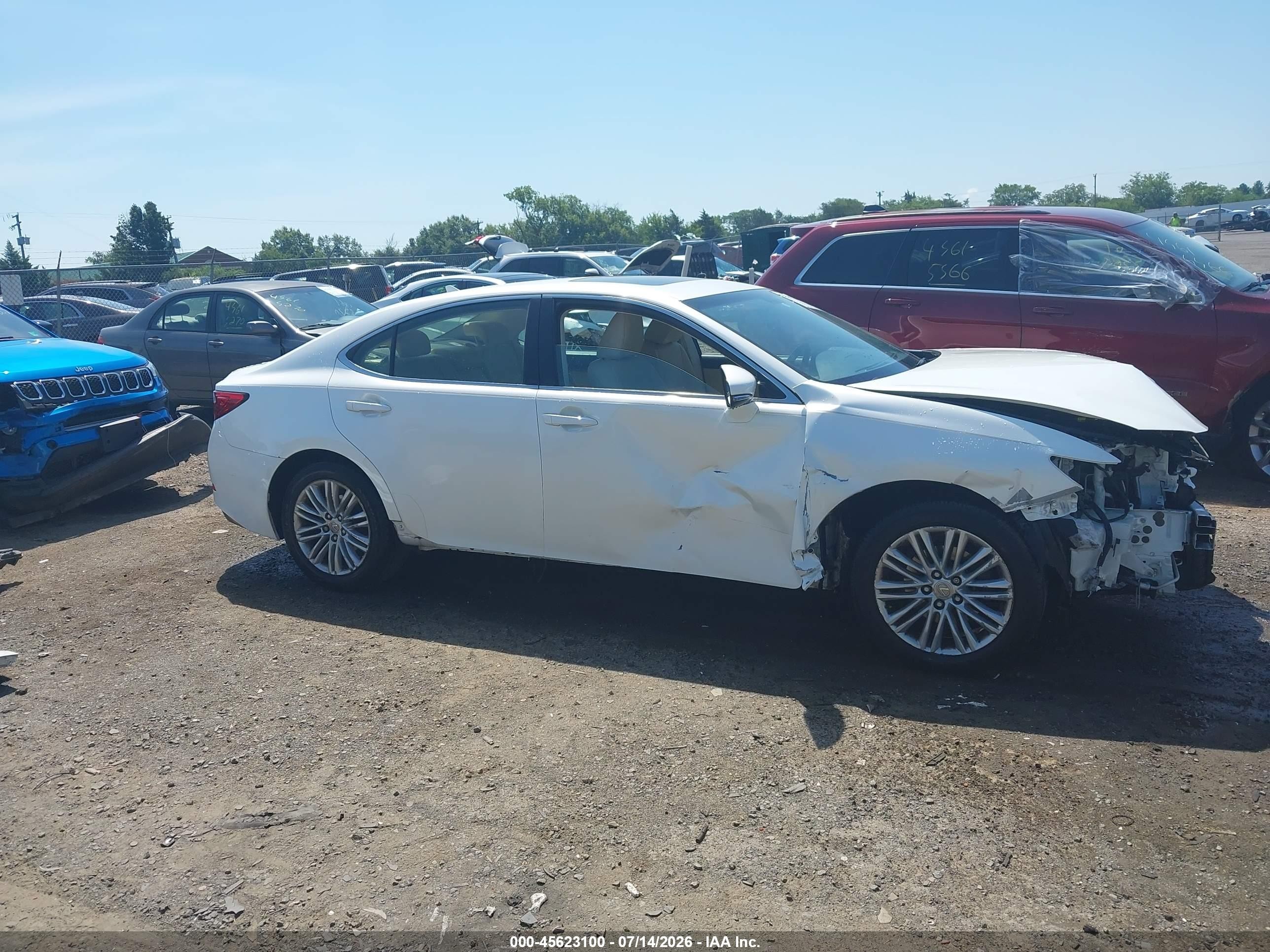 2014 Lexus Es 350   Белый vin: JTHBK1GG6E2101453