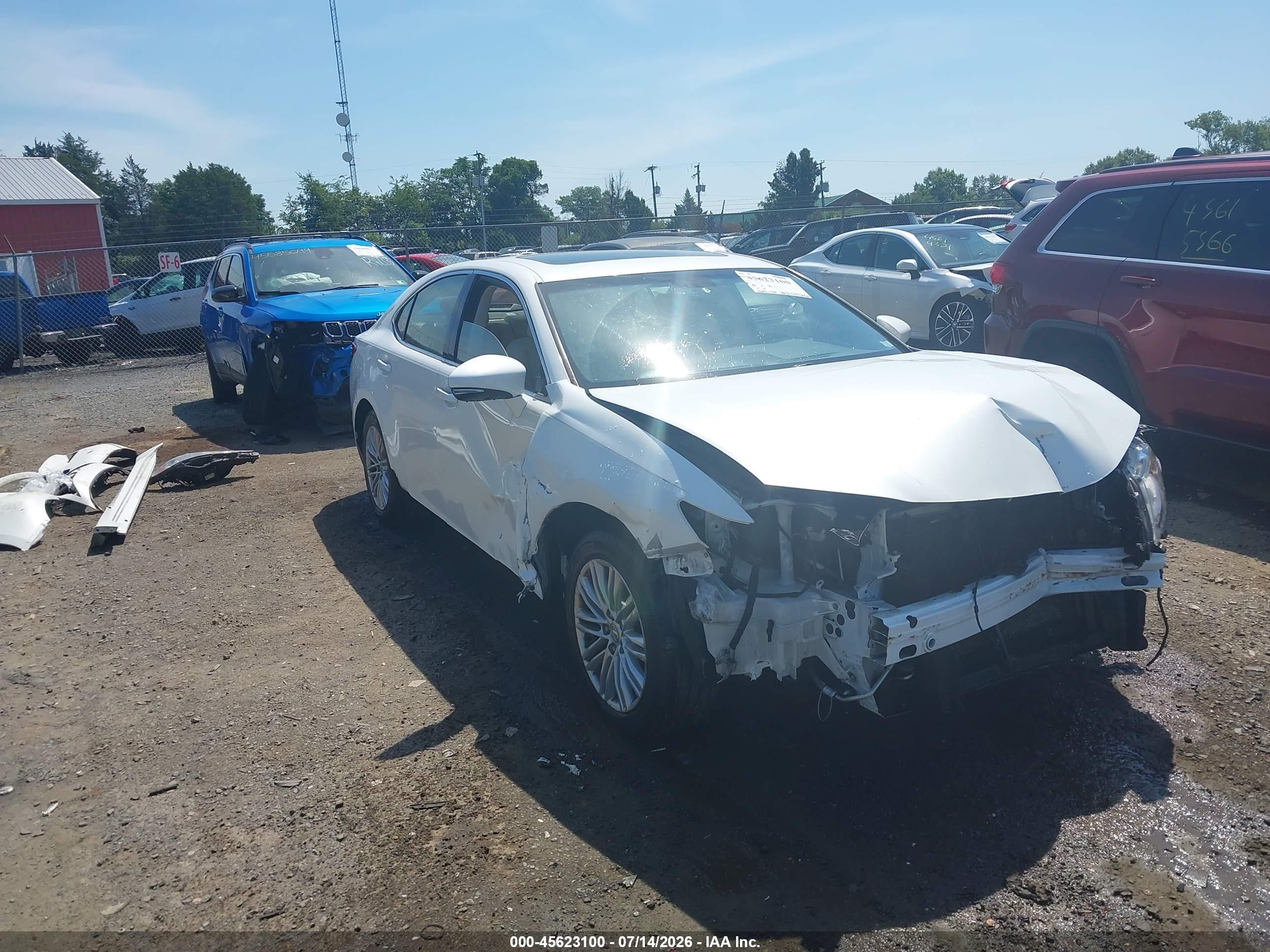 2014 Lexus Es 350   Белый vin: JTHBK1GG6E2101453