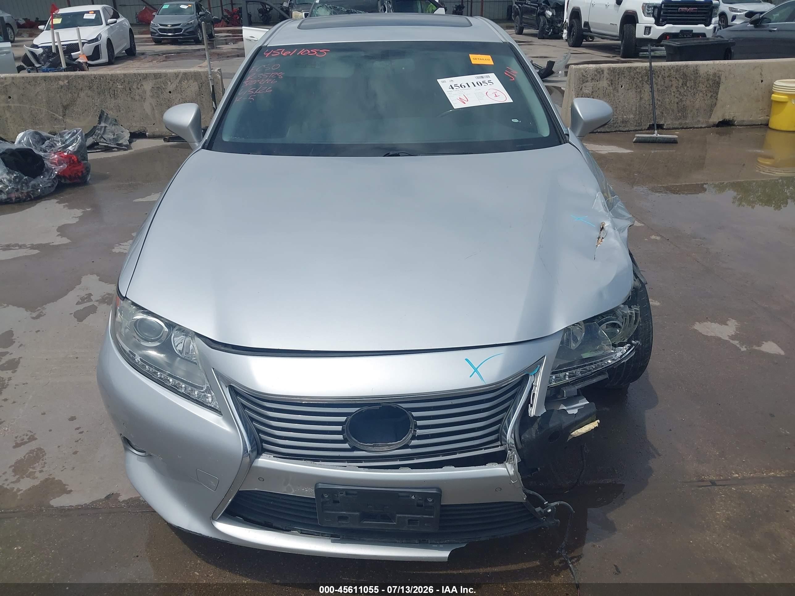 2014 Lexus Es 350   Серебряный vin: JTHBK1GG6E2103381