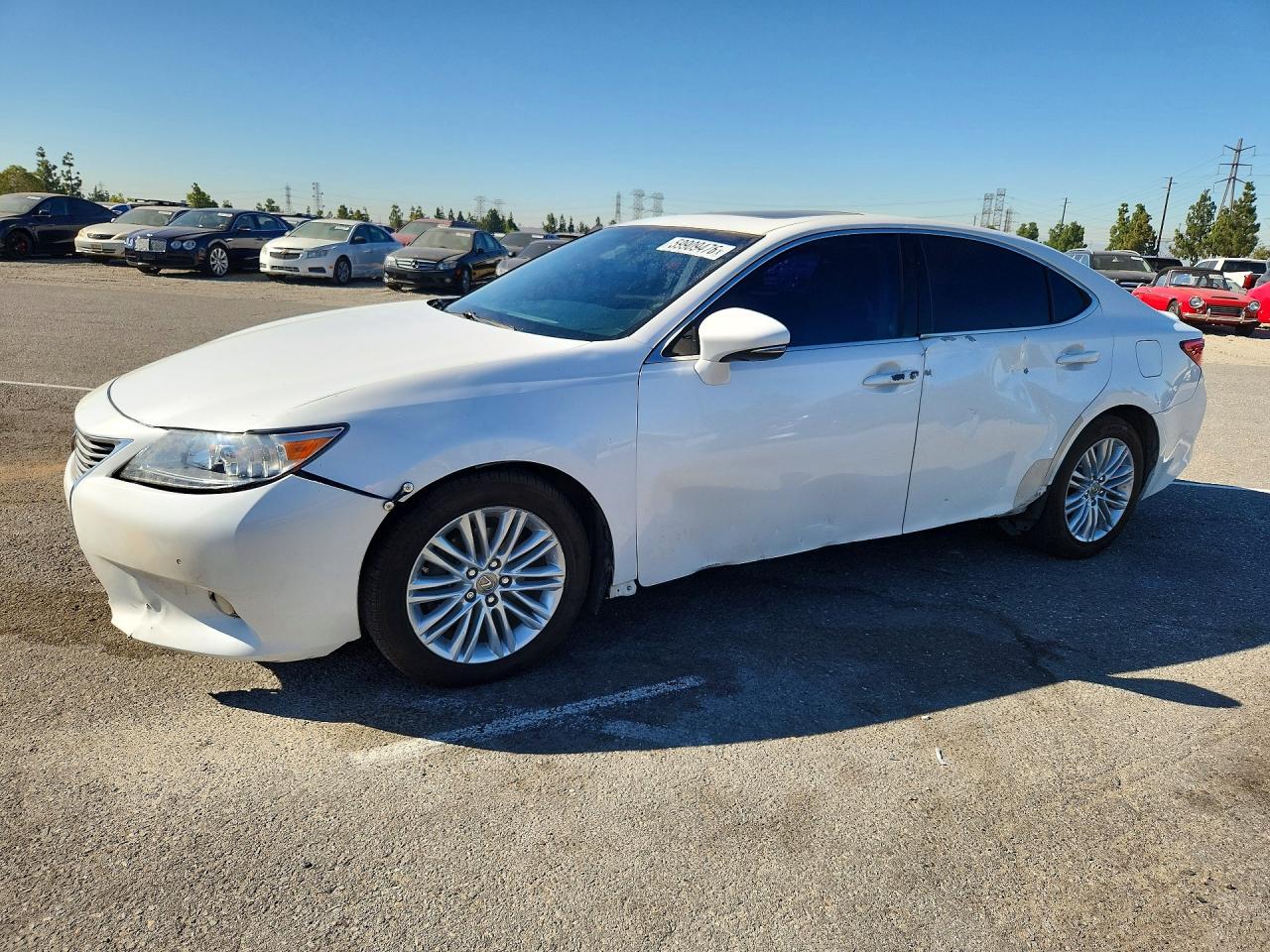 2014 Lexus Es 350 White vin: JTHBK1GG6E2125171