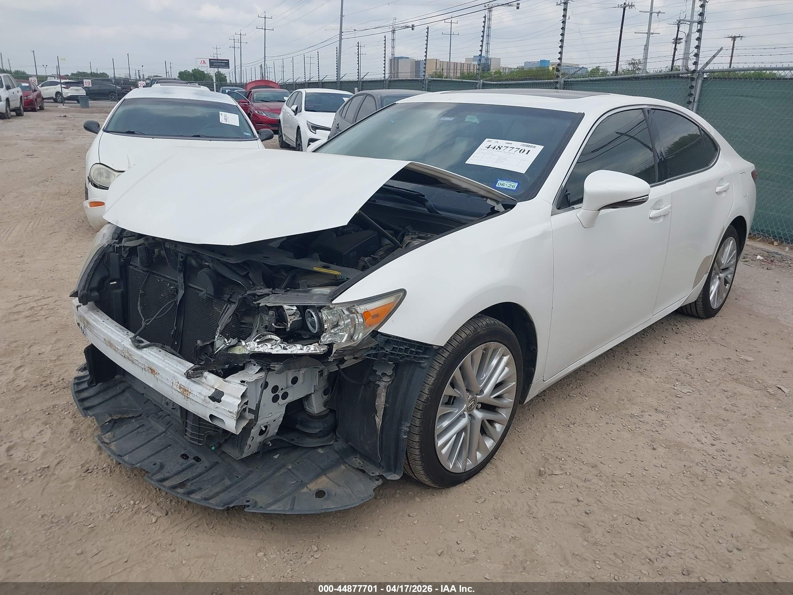 2015 Lexus Es 350   White vin: JTHBK1GG6F2157054
