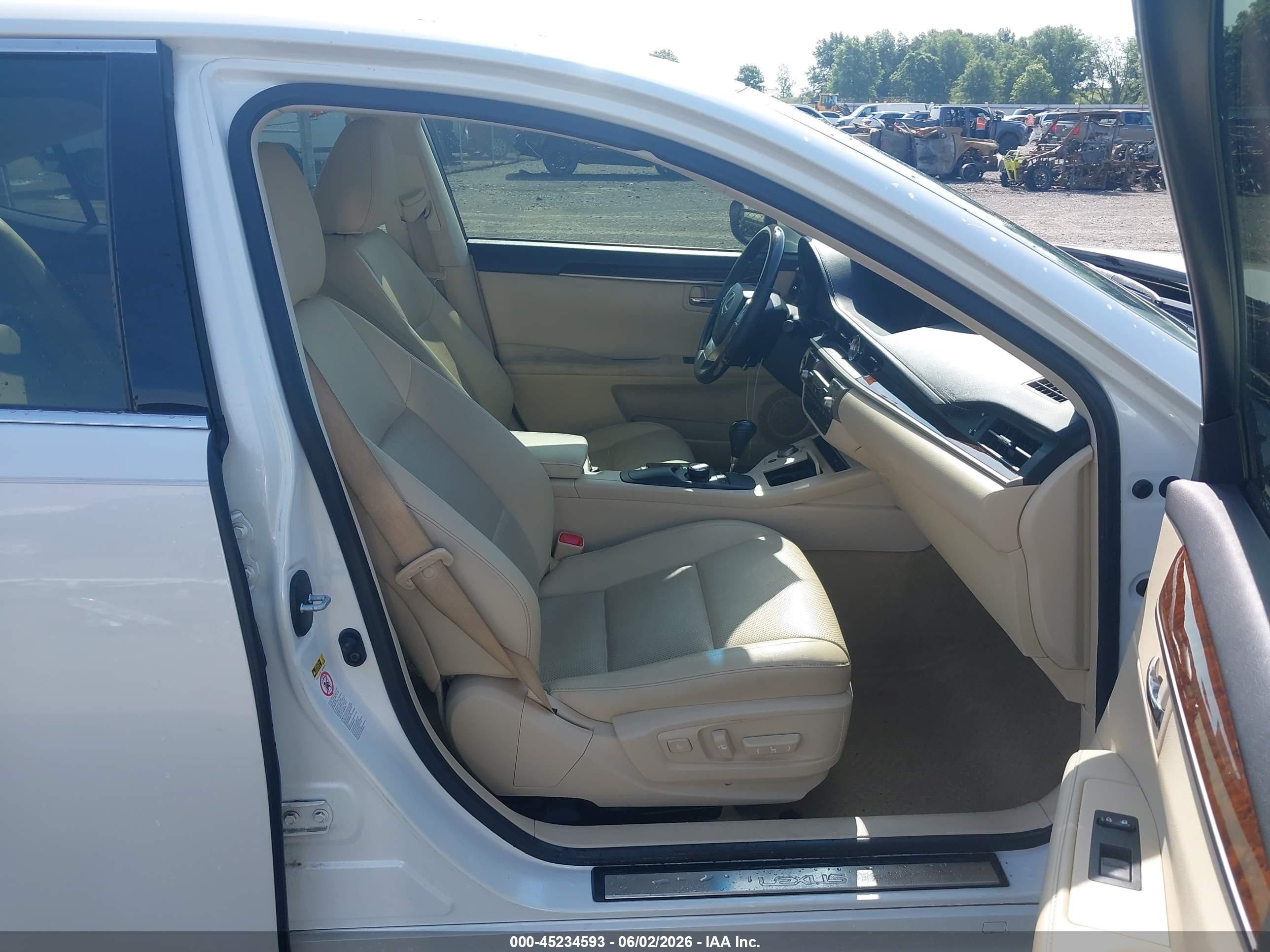 2015 Lexus Es 350   Белый vin: JTHBK1GG6F2166868