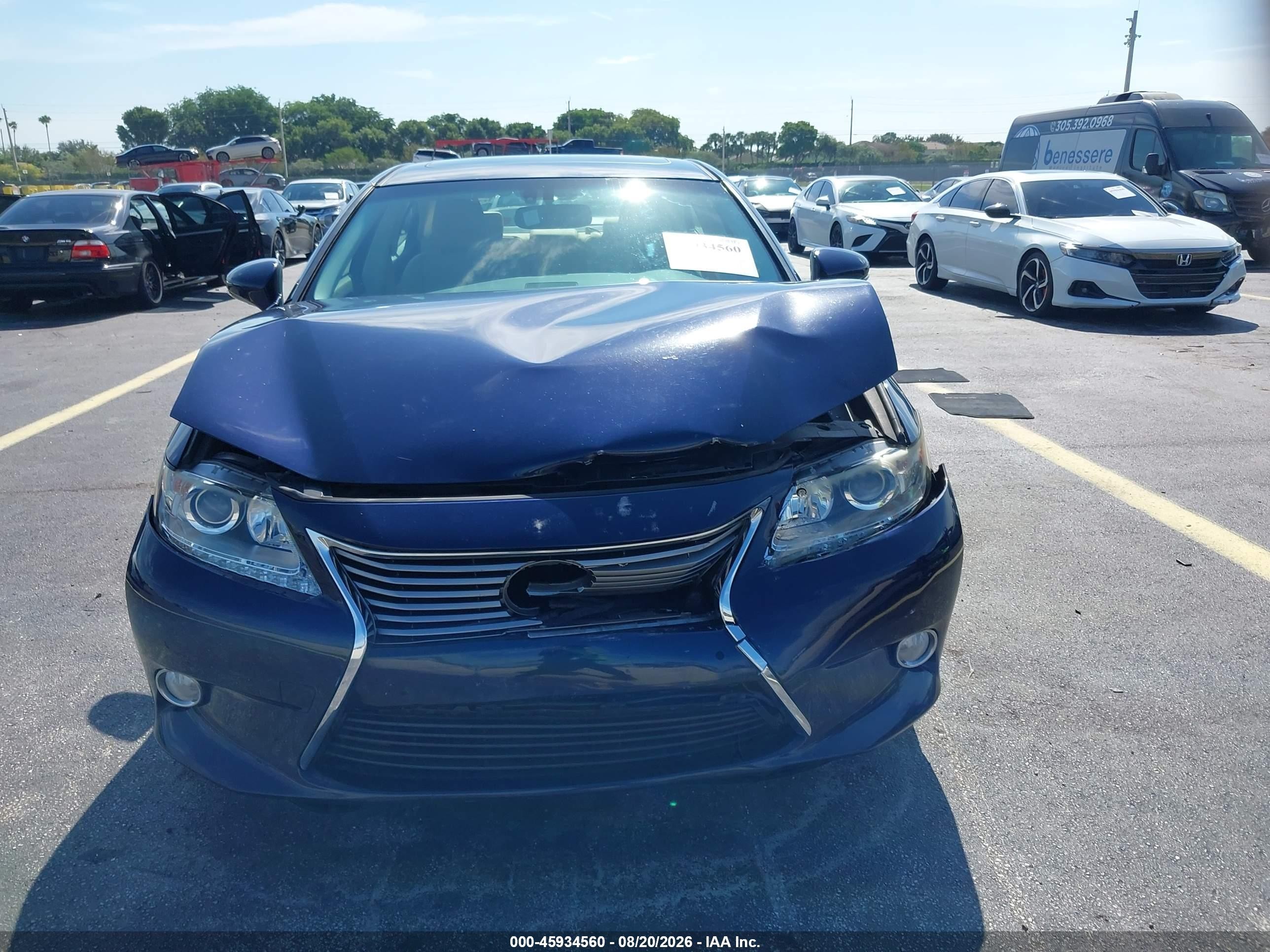 2015 Lexus Es 350   Blue vin: JTHBK1GG6F2167499