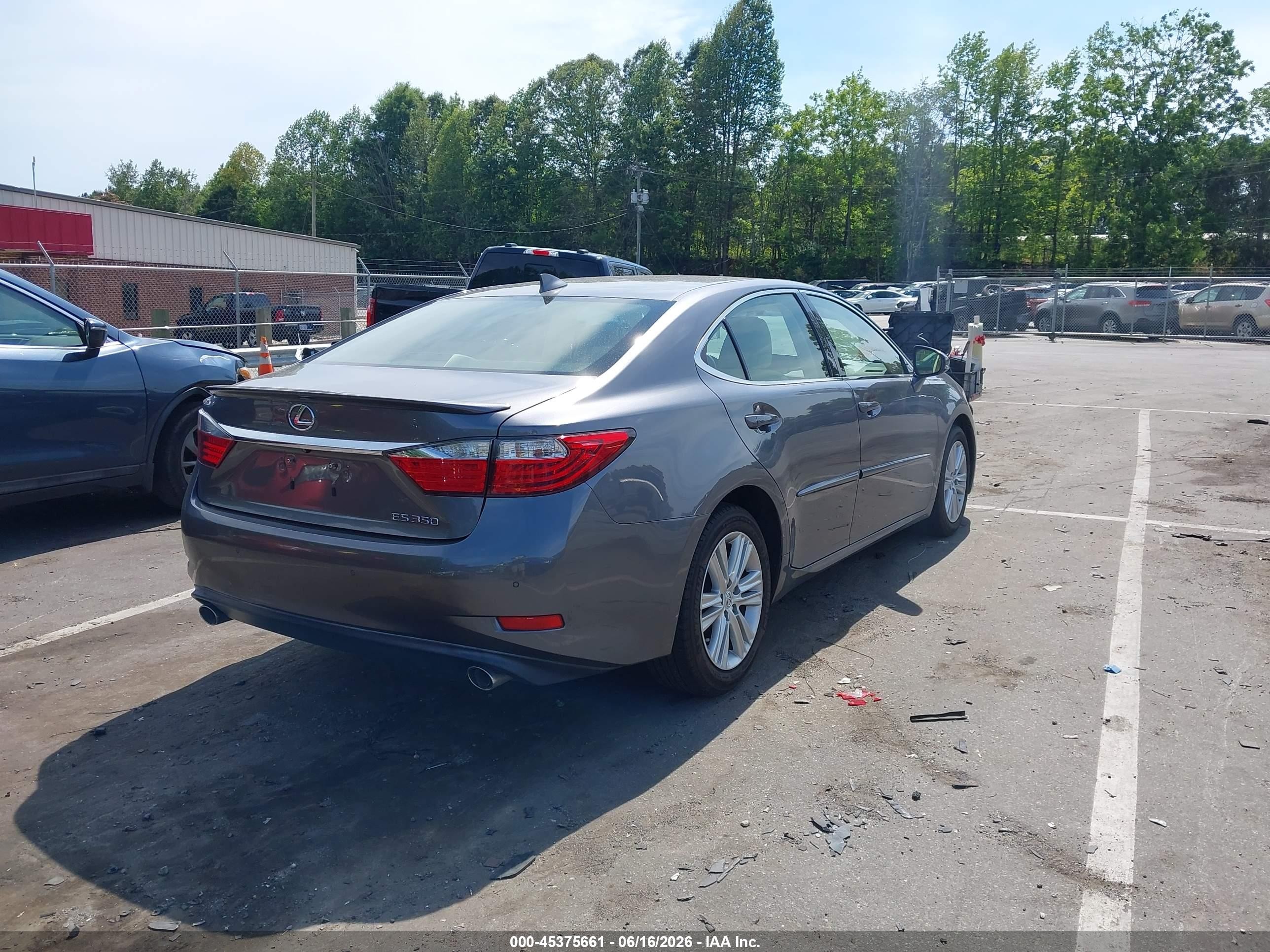 2015 Lexus Es 350   Gray vin: JTHBK1GG6F2176560