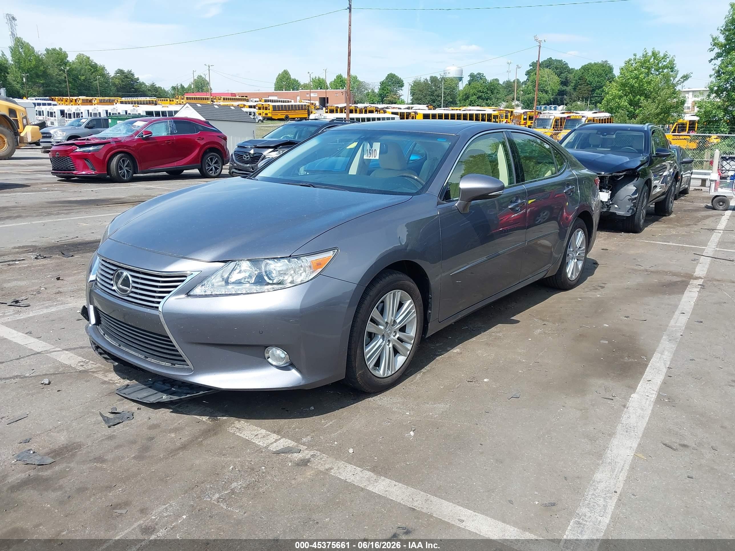 2015 Lexus Es 350   Gray vin: JTHBK1GG6F2176560