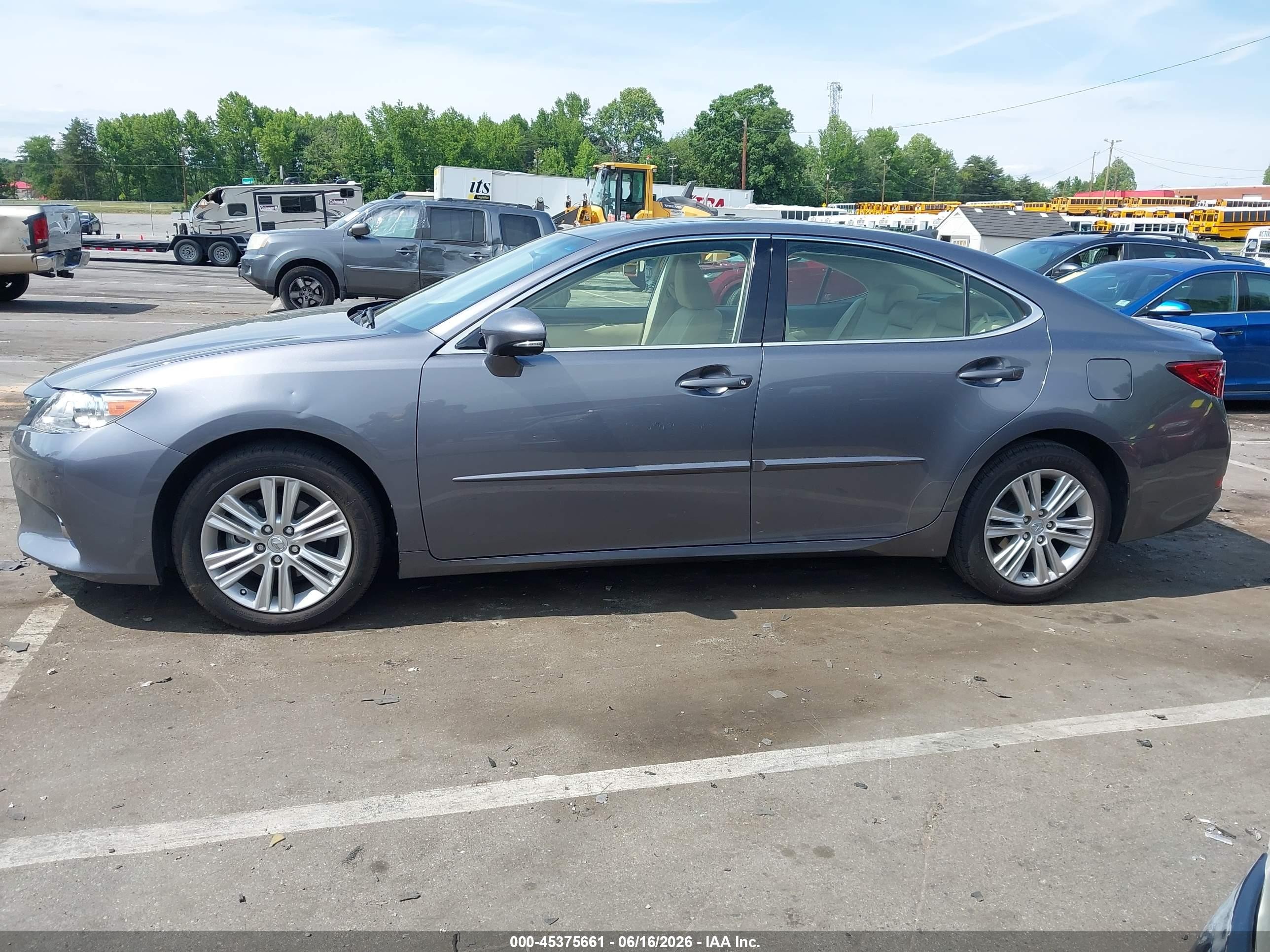 2015 Lexus Es 350   Gray vin: JTHBK1GG6F2176560