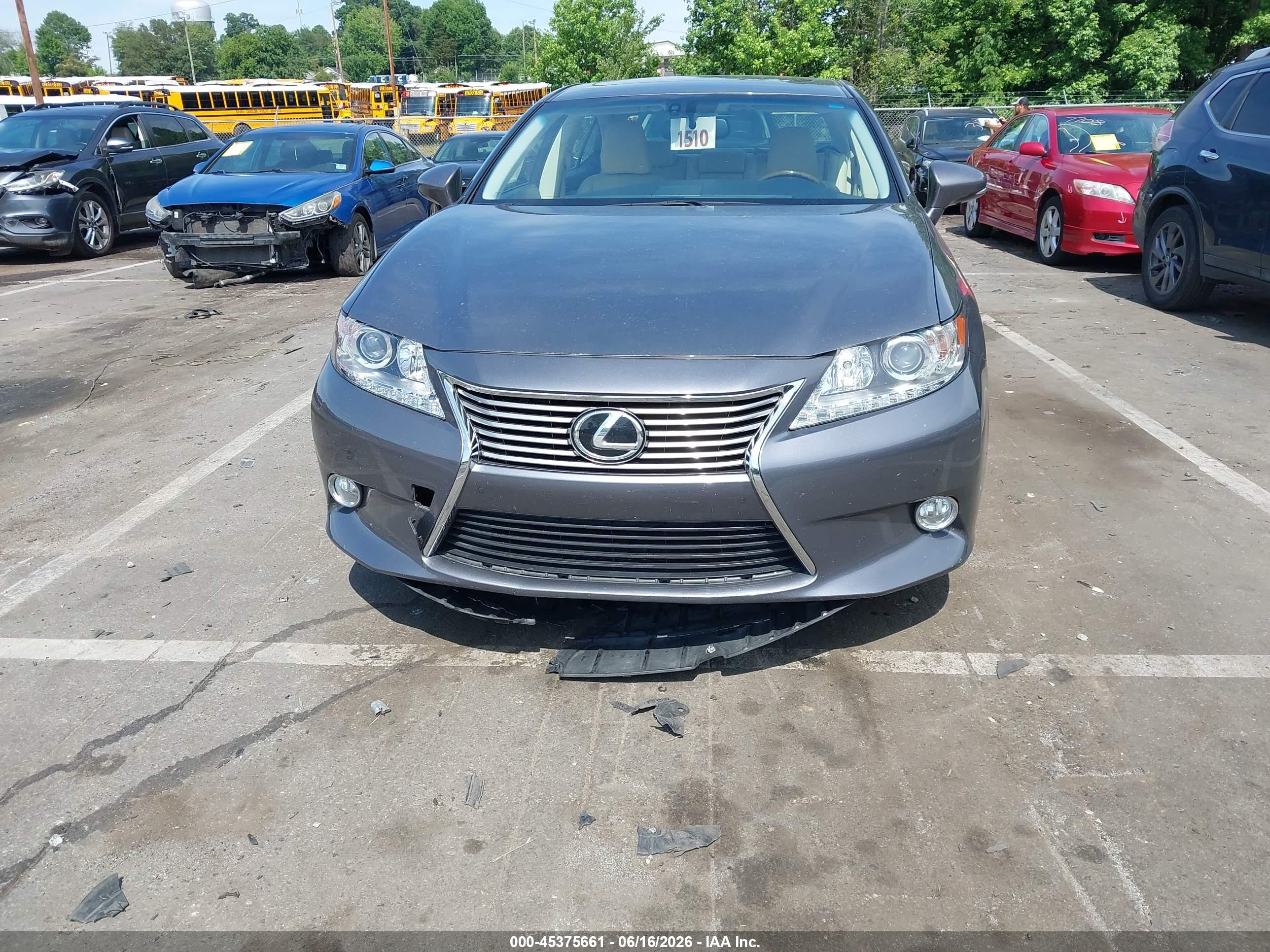 2015 Lexus Es 350   Gray vin: JTHBK1GG6F2176560