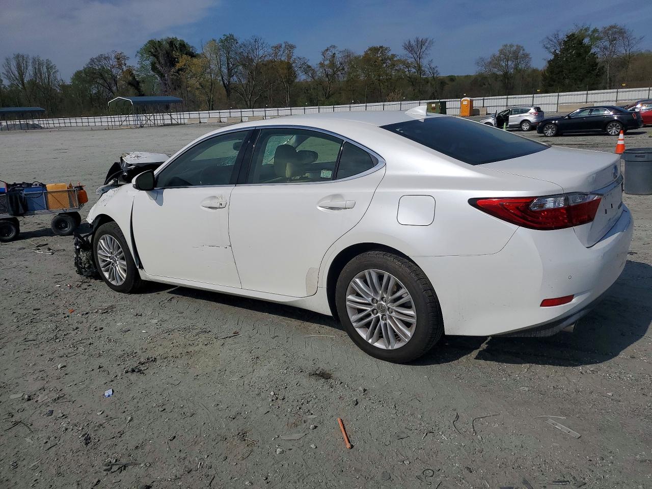 2015 Lexus Es 350 Base White vin: JTHBK1GG6F2179555