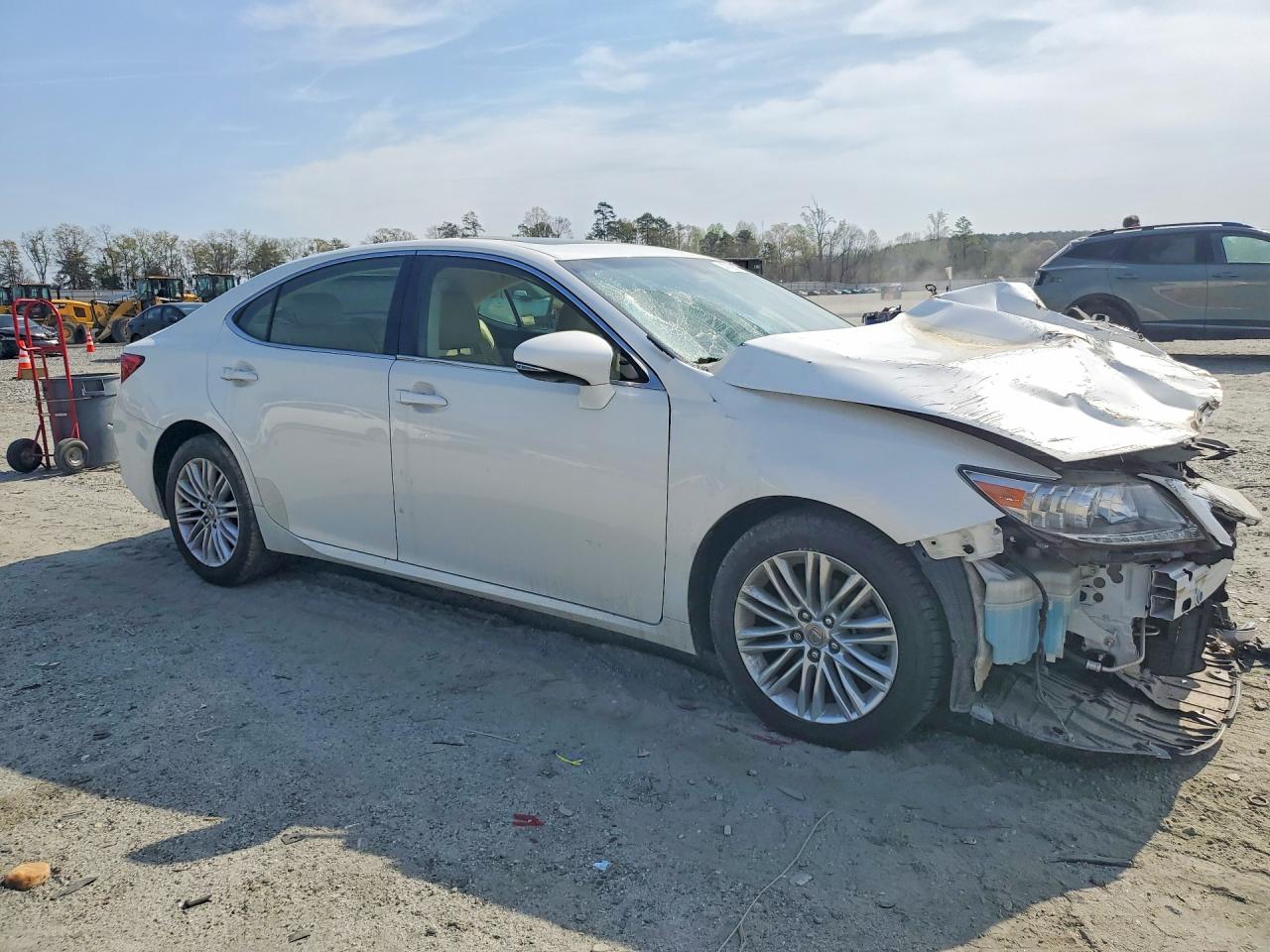 2015 Lexus Es 350 Base White vin: JTHBK1GG6F2179555
