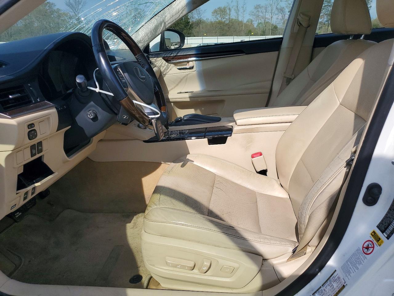 2015 Lexus Es 350 Base White vin: JTHBK1GG6F2179555