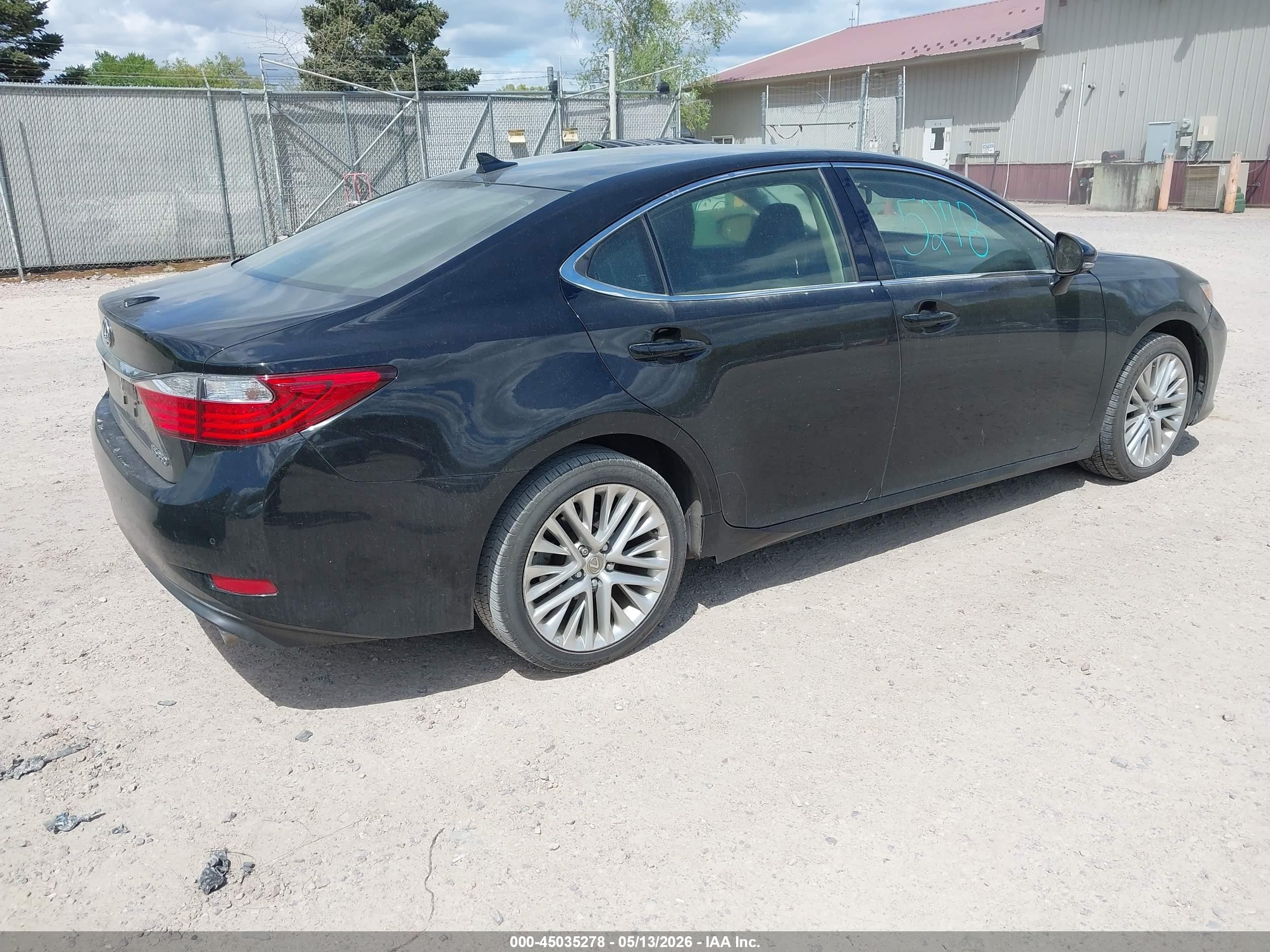 2015 Lexus Es 350   Black vin: JTHBK1GG6F2189633