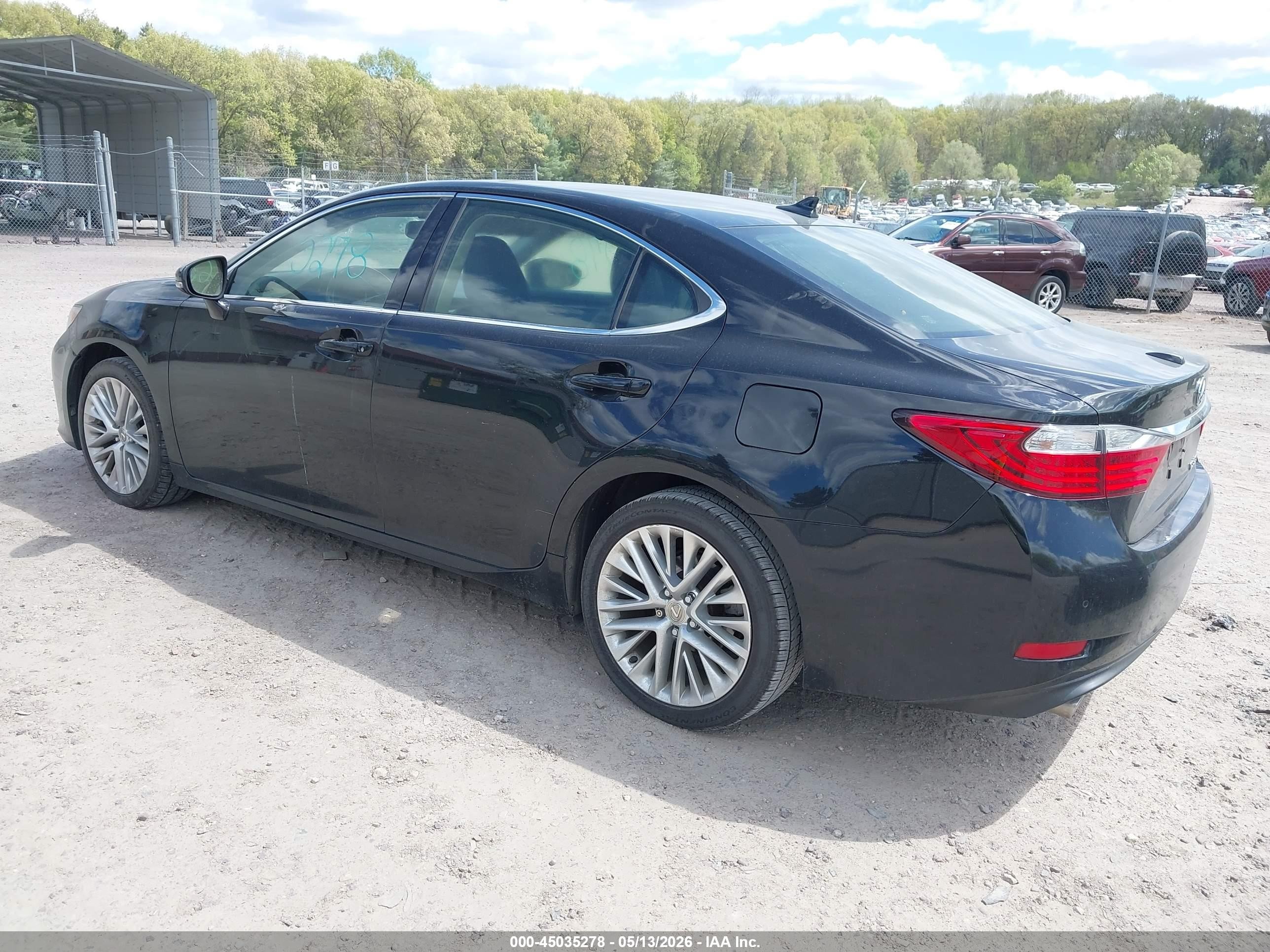 2015 Lexus Es 350   Black vin: JTHBK1GG6F2189633