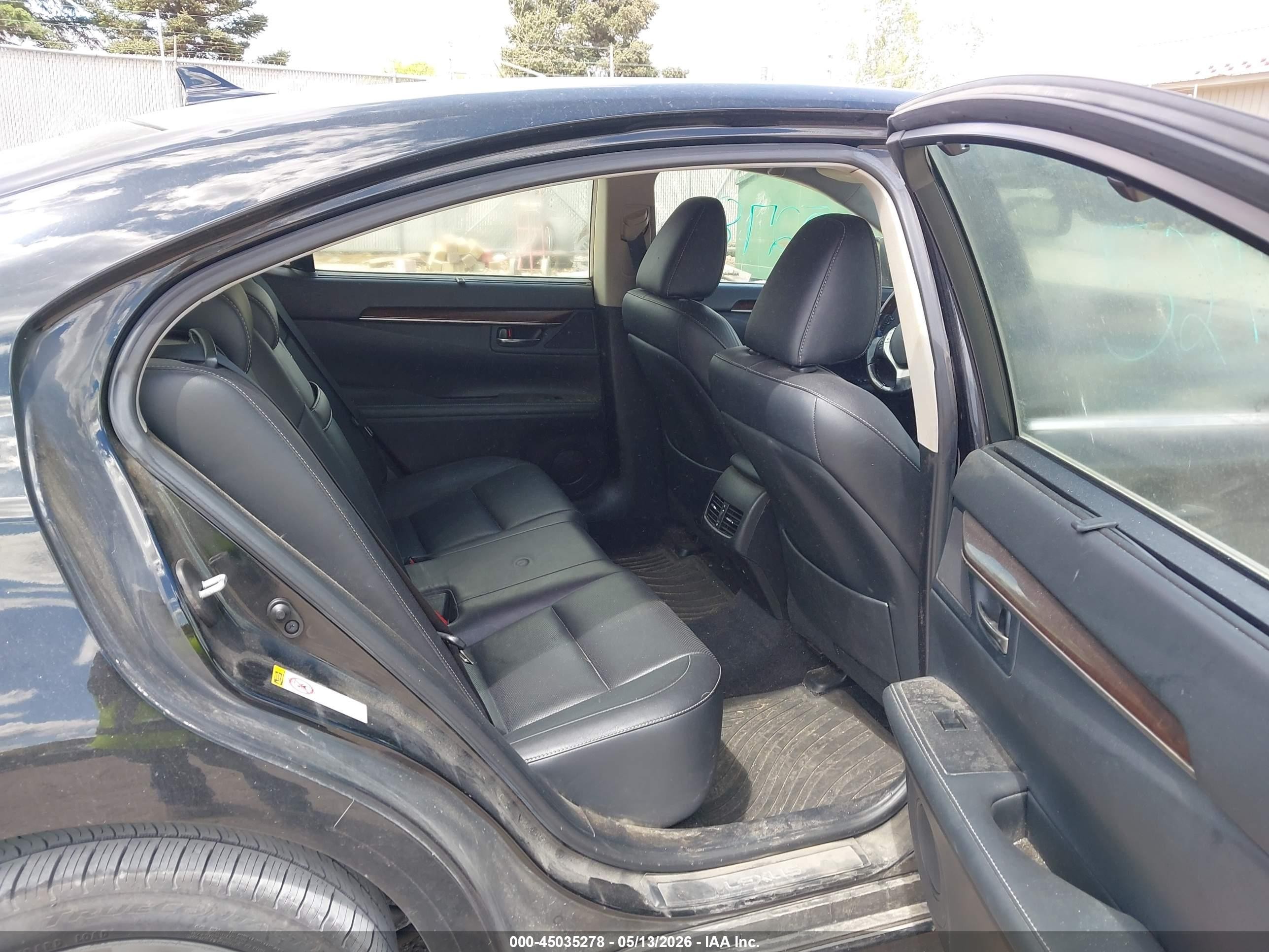 2015 Lexus Es 350   Black vin: JTHBK1GG6F2189633