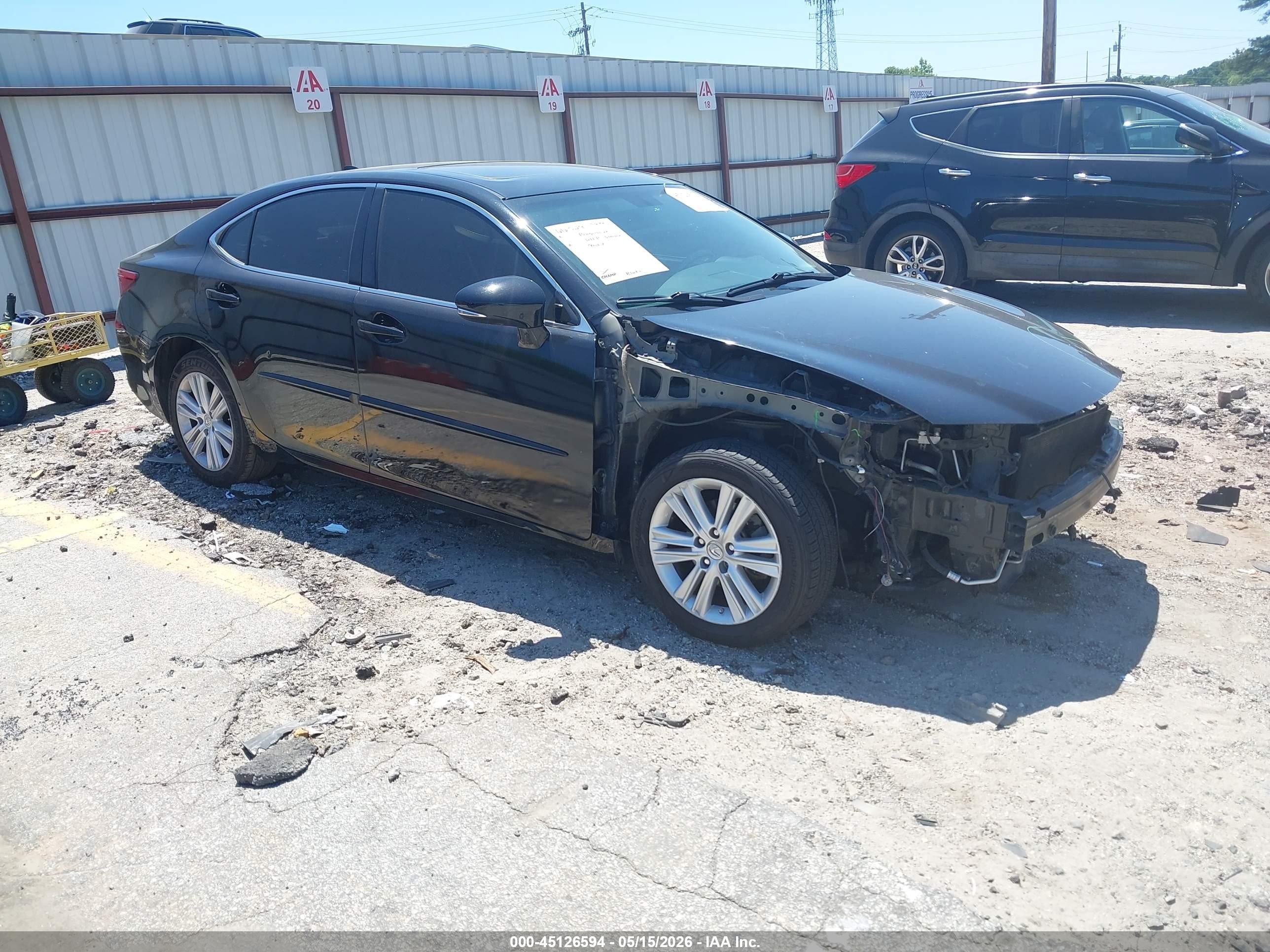 2015 Lexus Es 350   Black vin: JTHBK1GG6F2195819