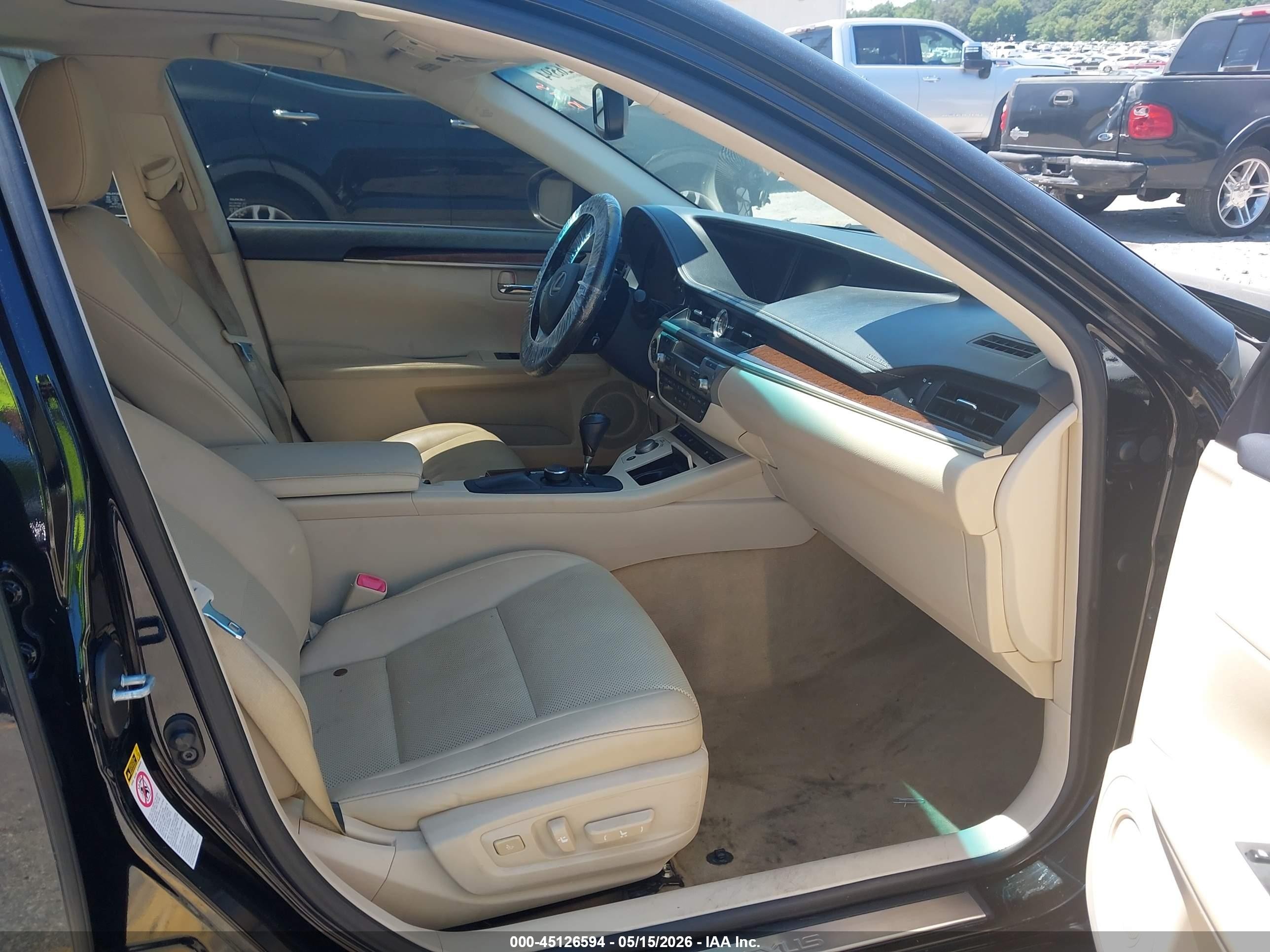 2015 Lexus Es 350   Black vin: JTHBK1GG6F2195819