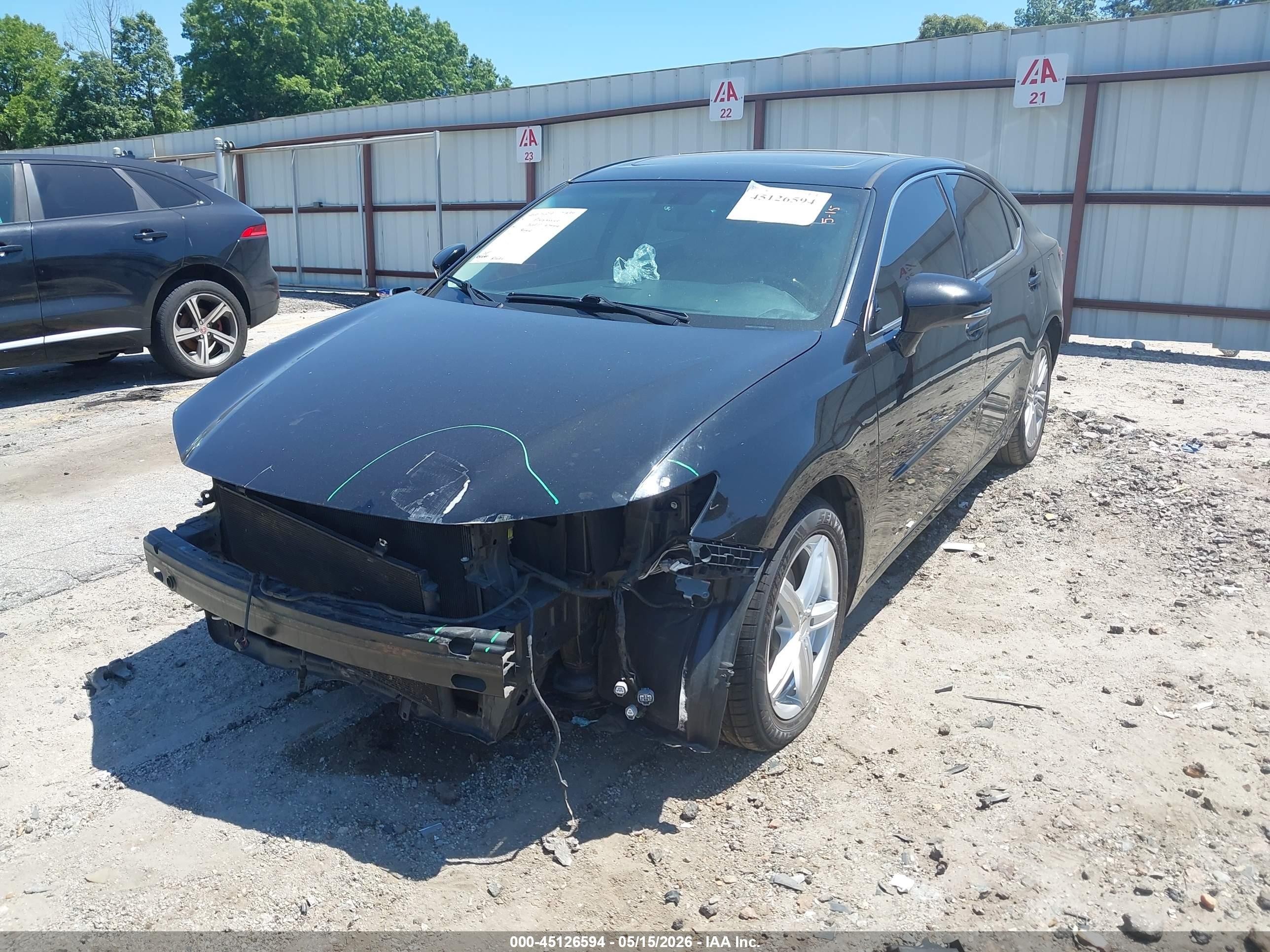 2015 Lexus Es 350   Black vin: JTHBK1GG6F2195819