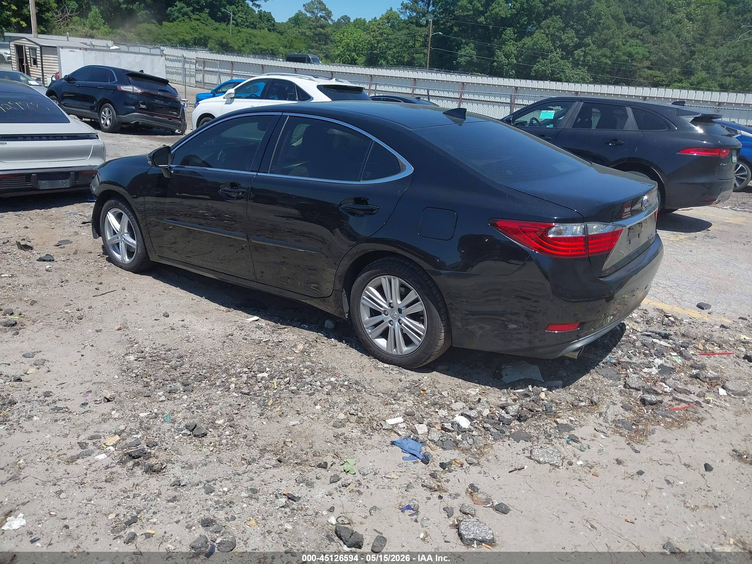 2015 Lexus Es 350   Black vin: JTHBK1GG6F2195819