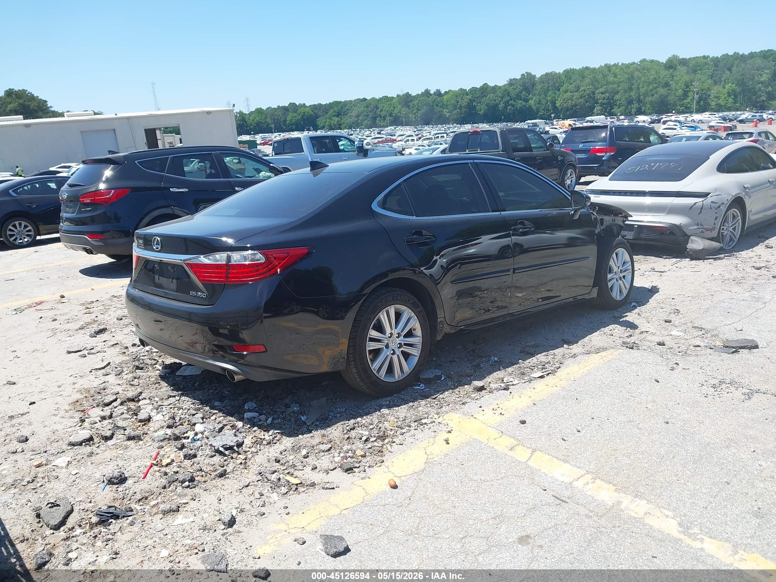 2015 Lexus Es 350   Black vin: JTHBK1GG6F2195819
