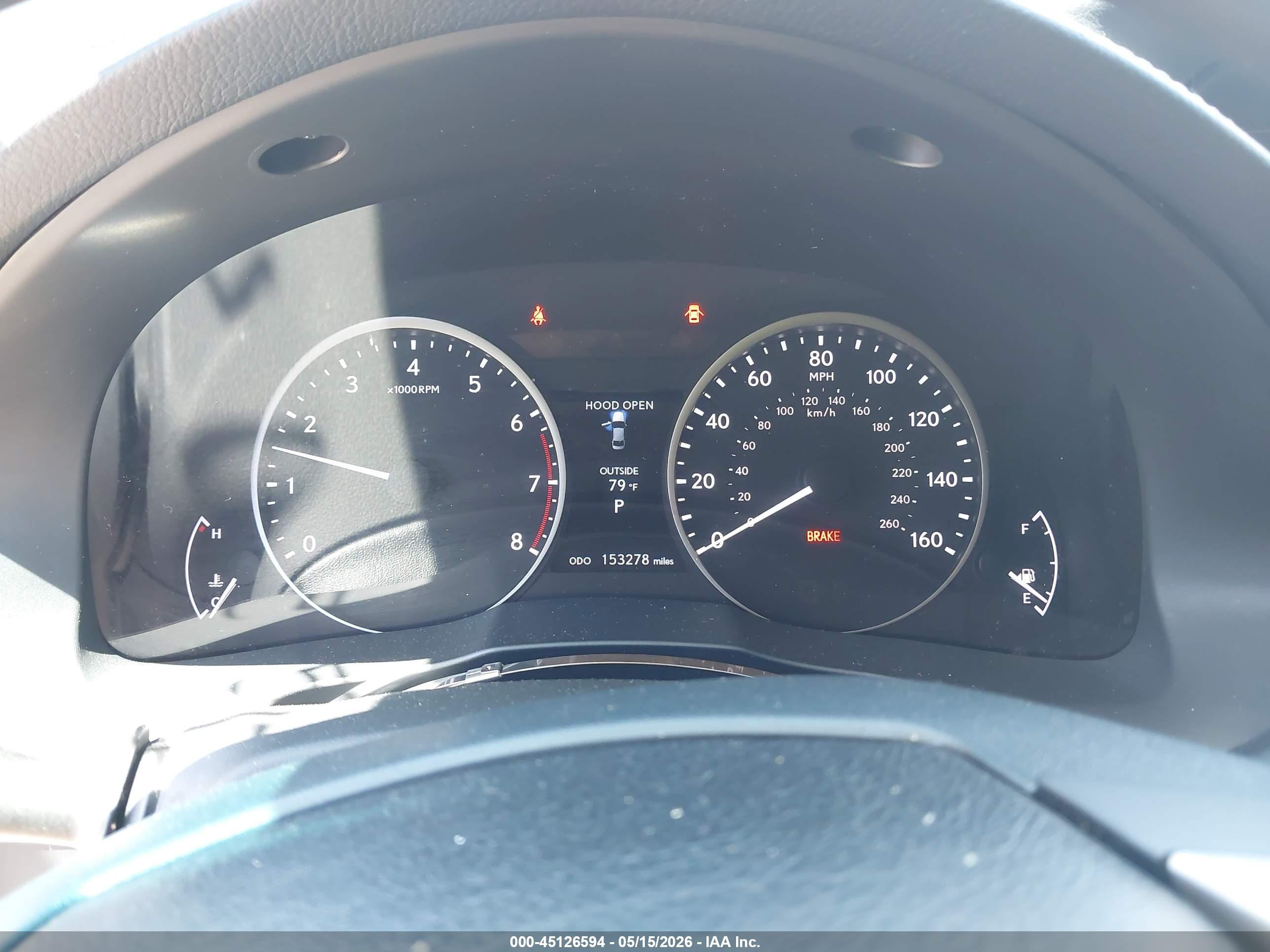 2015 Lexus Es 350   Black vin: JTHBK1GG6F2195819