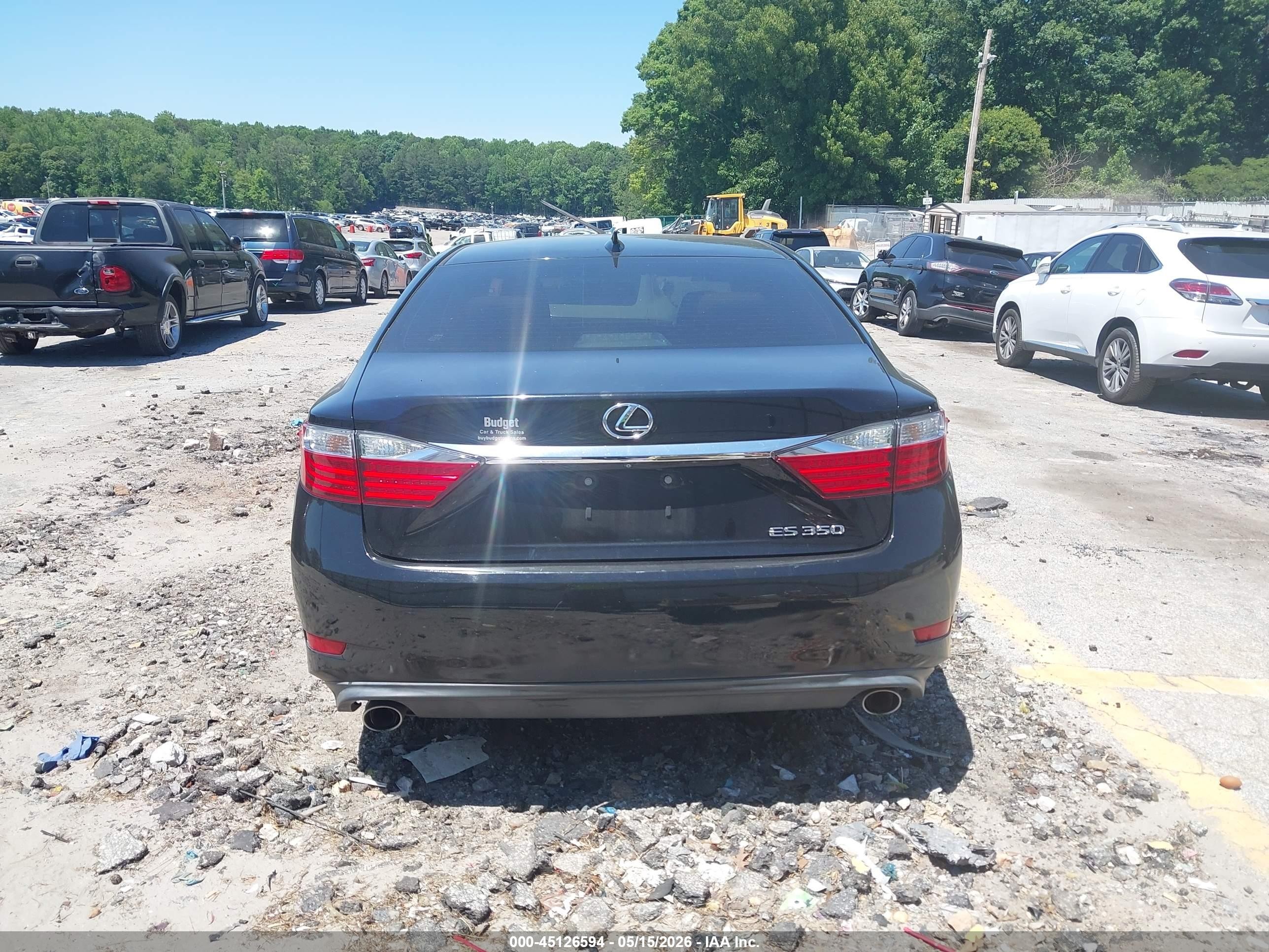 2015 Lexus Es 350   Black vin: JTHBK1GG6F2195819