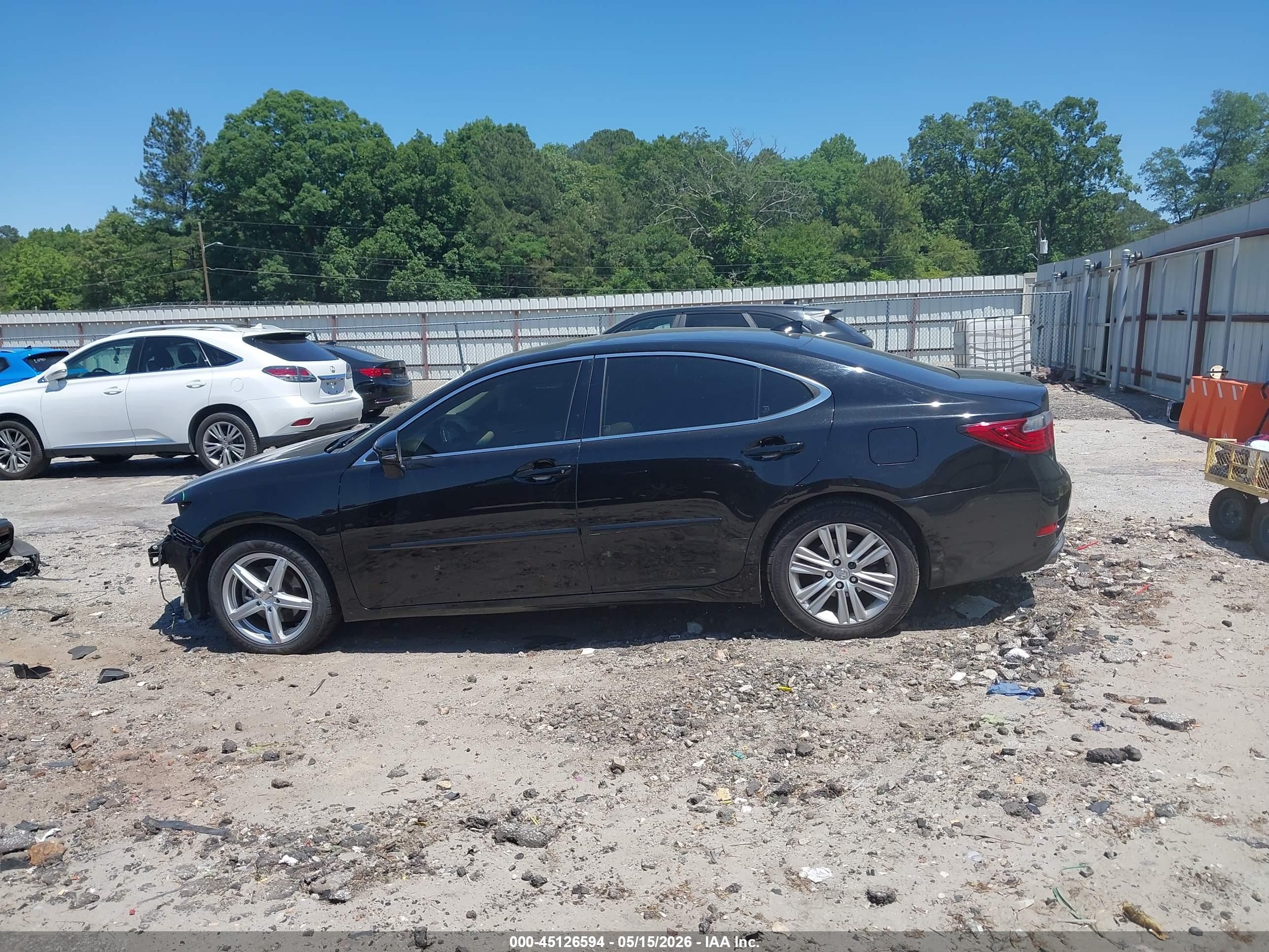 2015 Lexus Es 350   Black vin: JTHBK1GG6F2195819