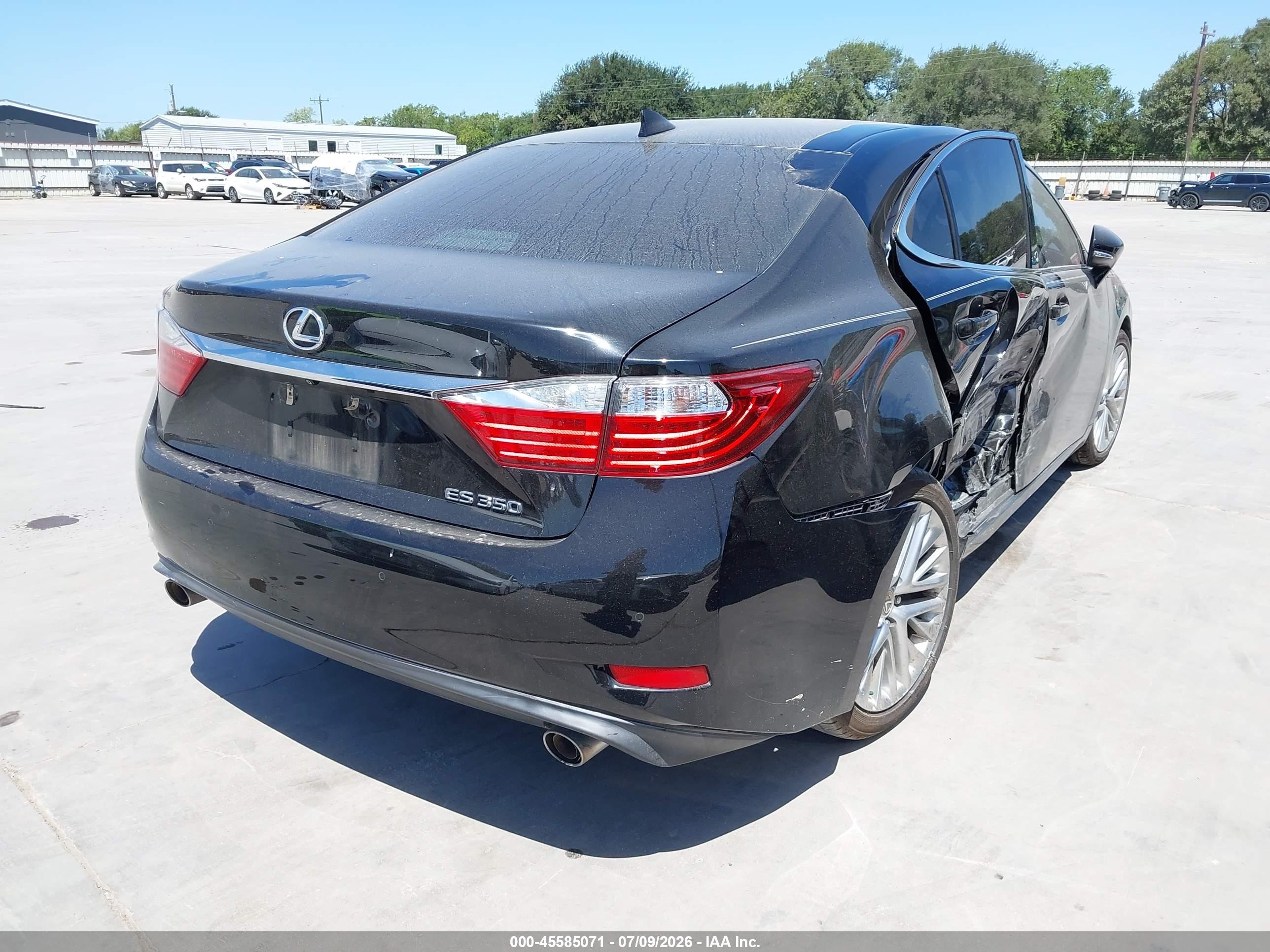 2015 Lexus Es 350   Black vin: JTHBK1GG6F2199613