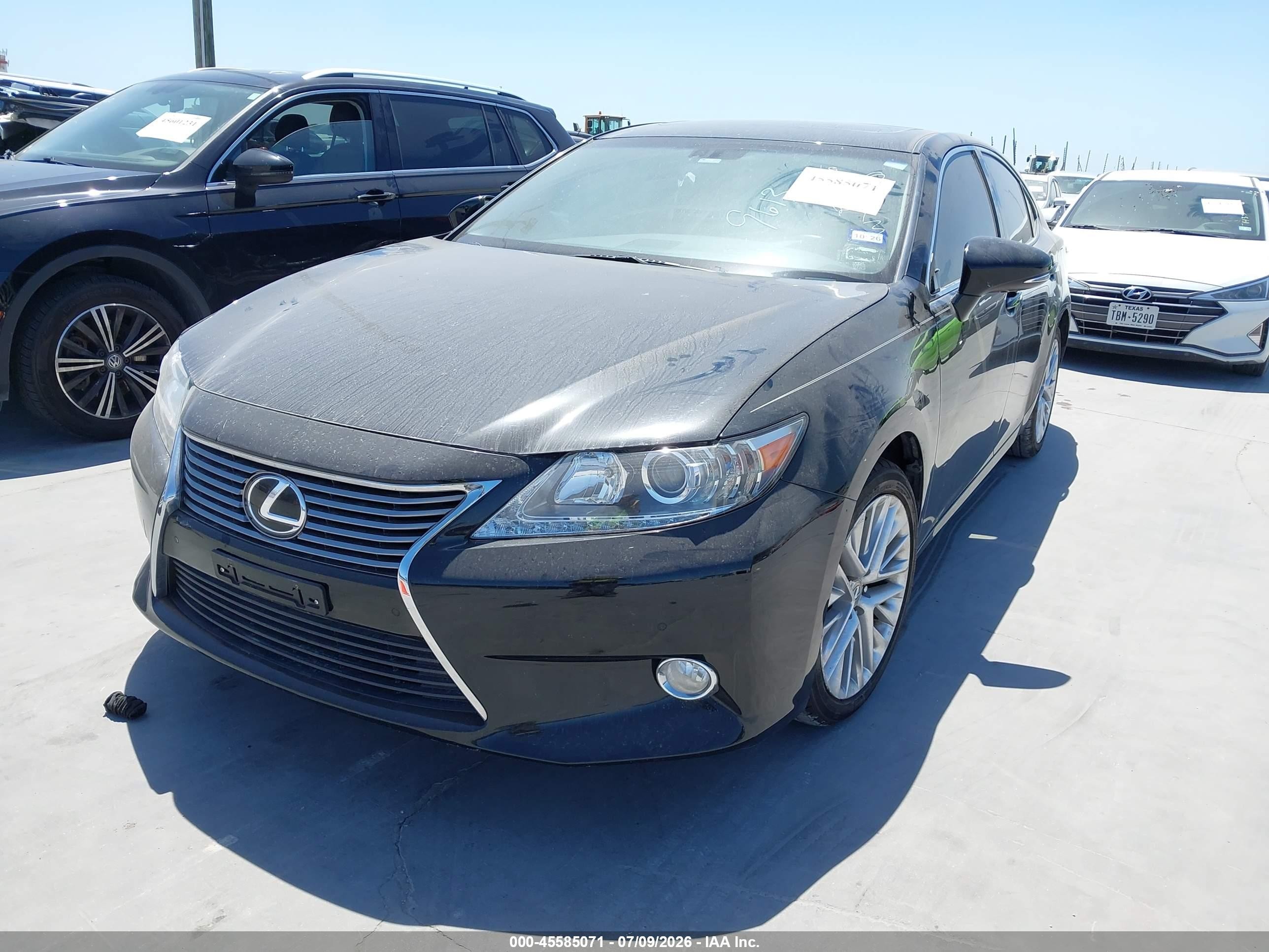 2015 Lexus Es 350   Black vin: JTHBK1GG6F2199613