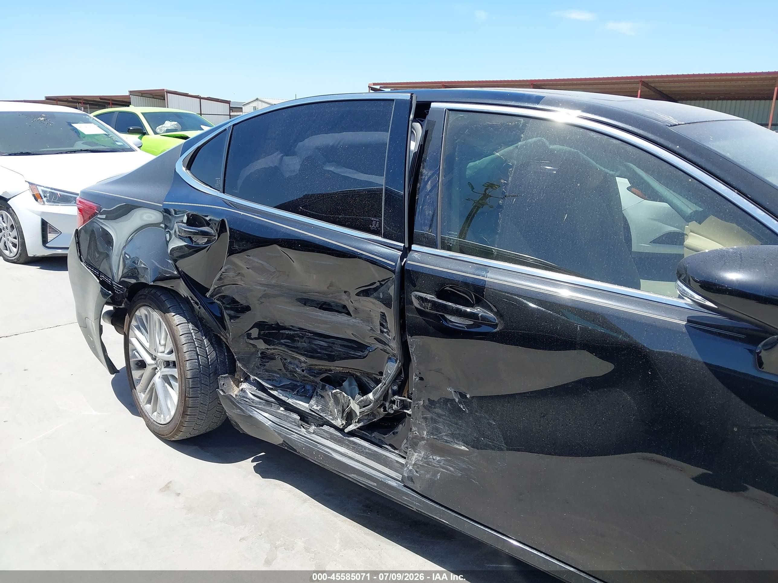 2015 Lexus Es 350   Black vin: JTHBK1GG6F2199613