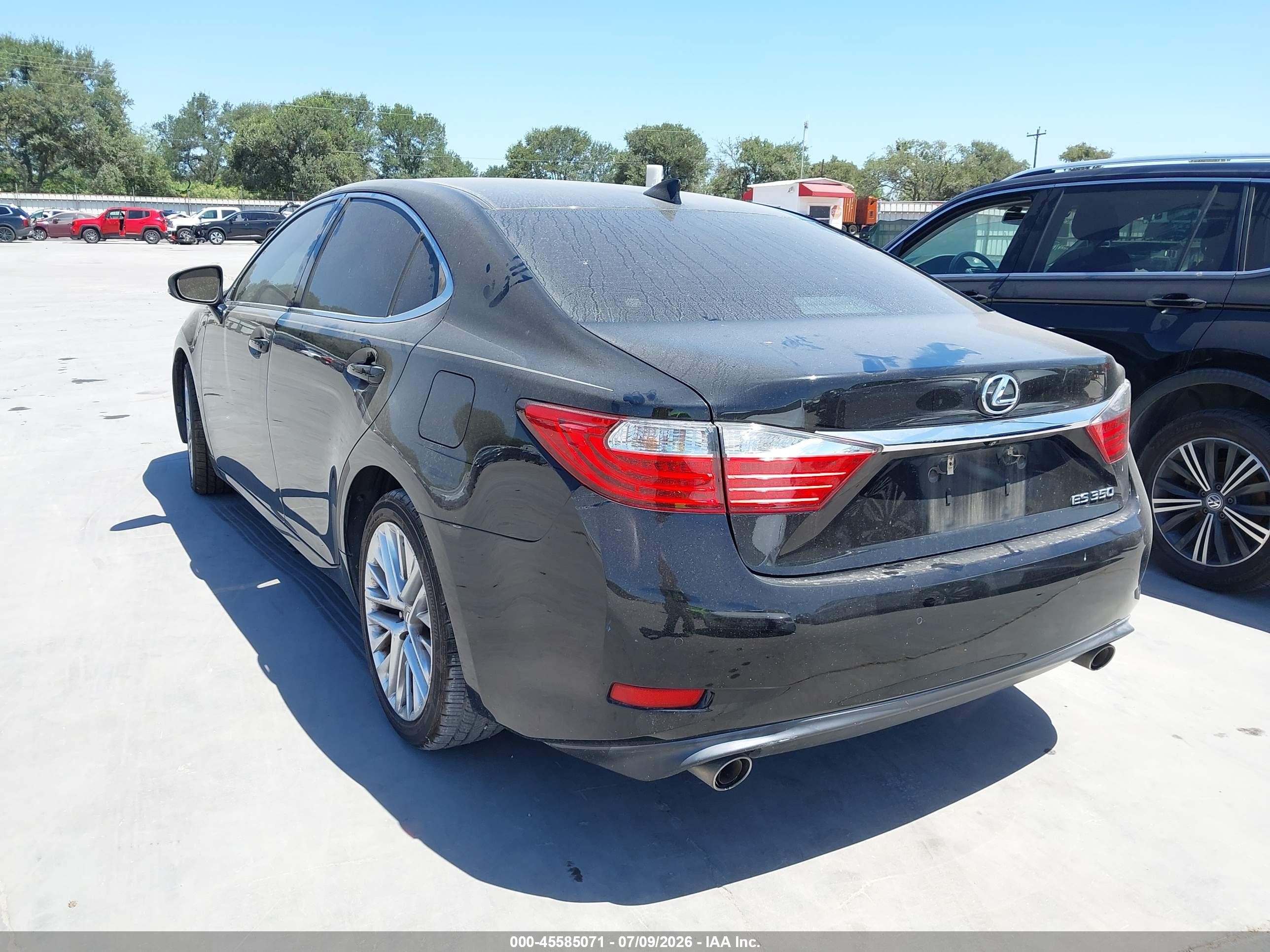 2015 Lexus Es 350   Black vin: JTHBK1GG6F2199613