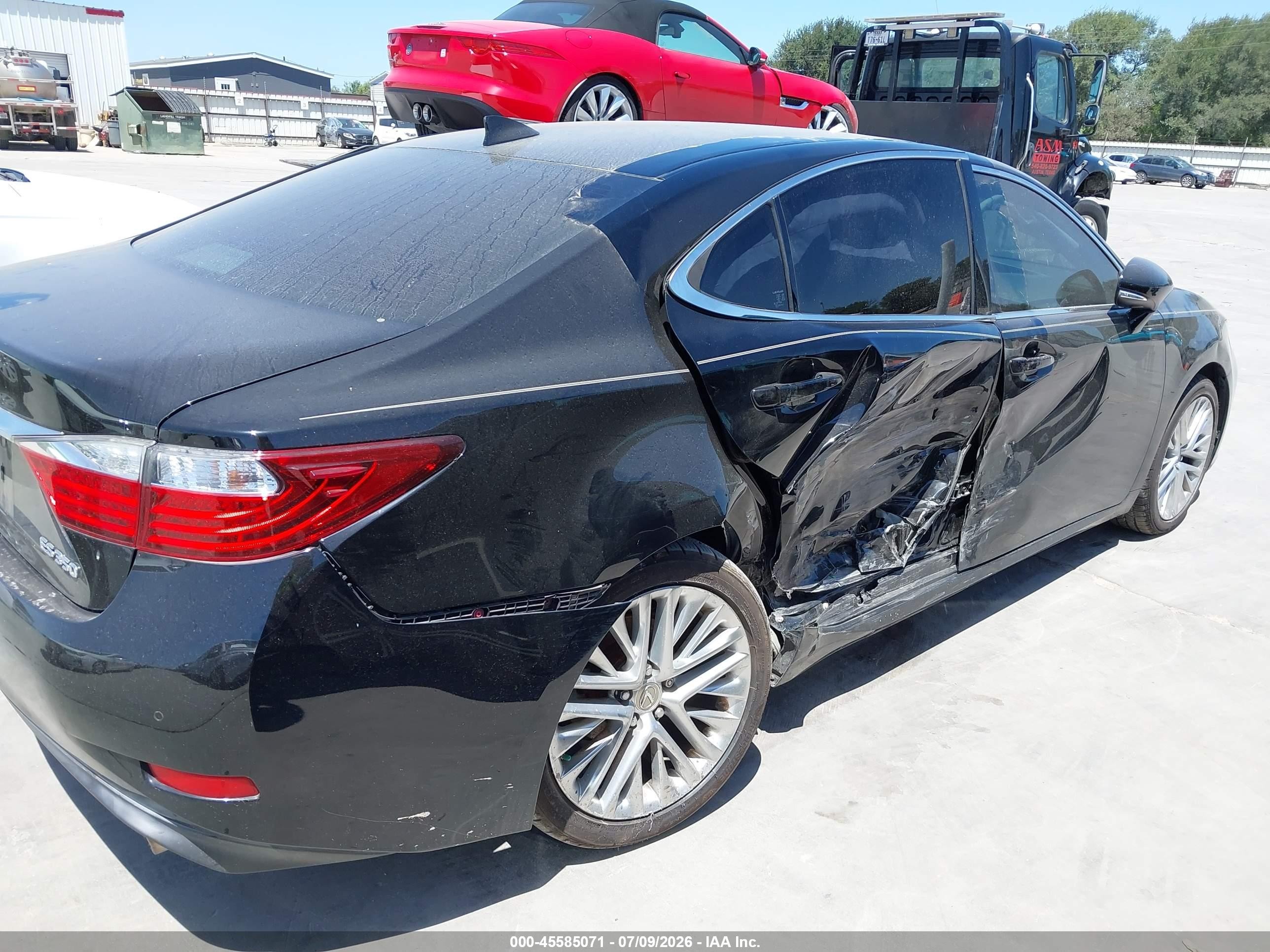 2015 Lexus Es 350   Black vin: JTHBK1GG6F2199613