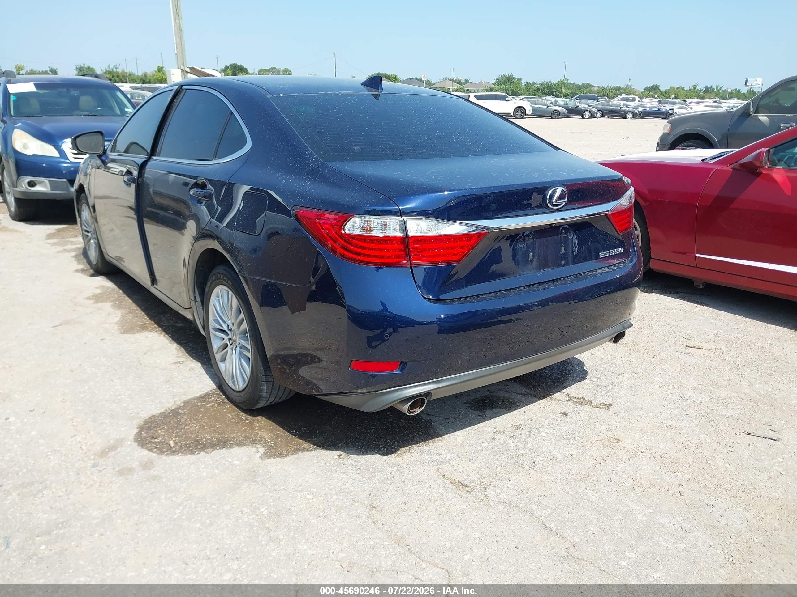 2015 Lexus Es 350   Синий vin: JTHBK1GG6F2199692