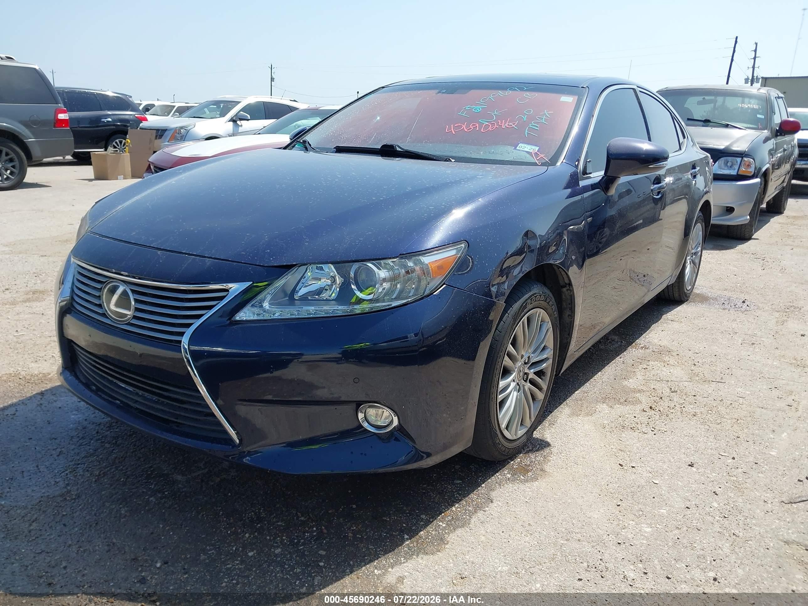 2015 Lexus Es 350   Синий vin: JTHBK1GG6F2199692