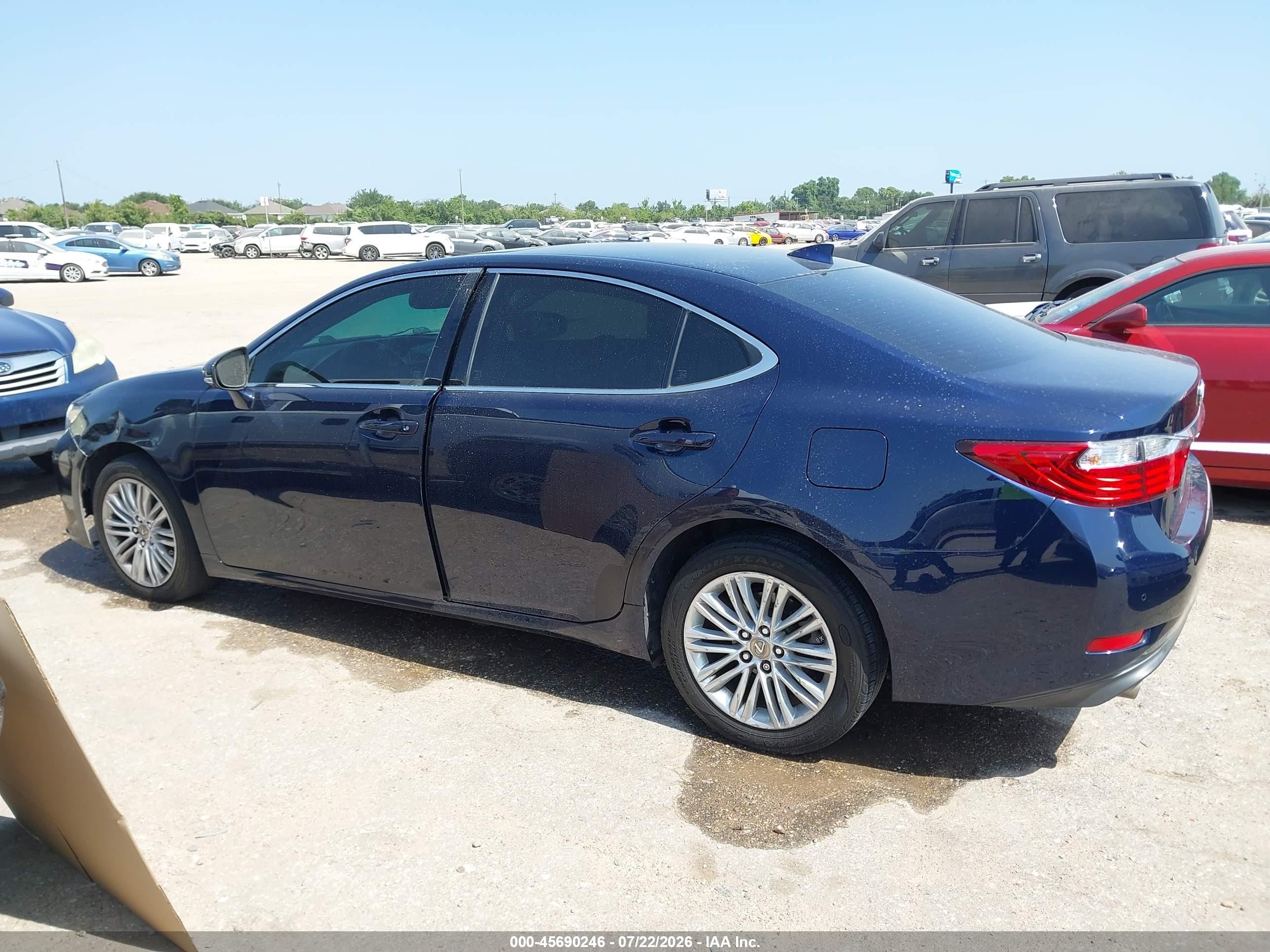 2015 Lexus Es 350   Синий vin: JTHBK1GG6F2199692