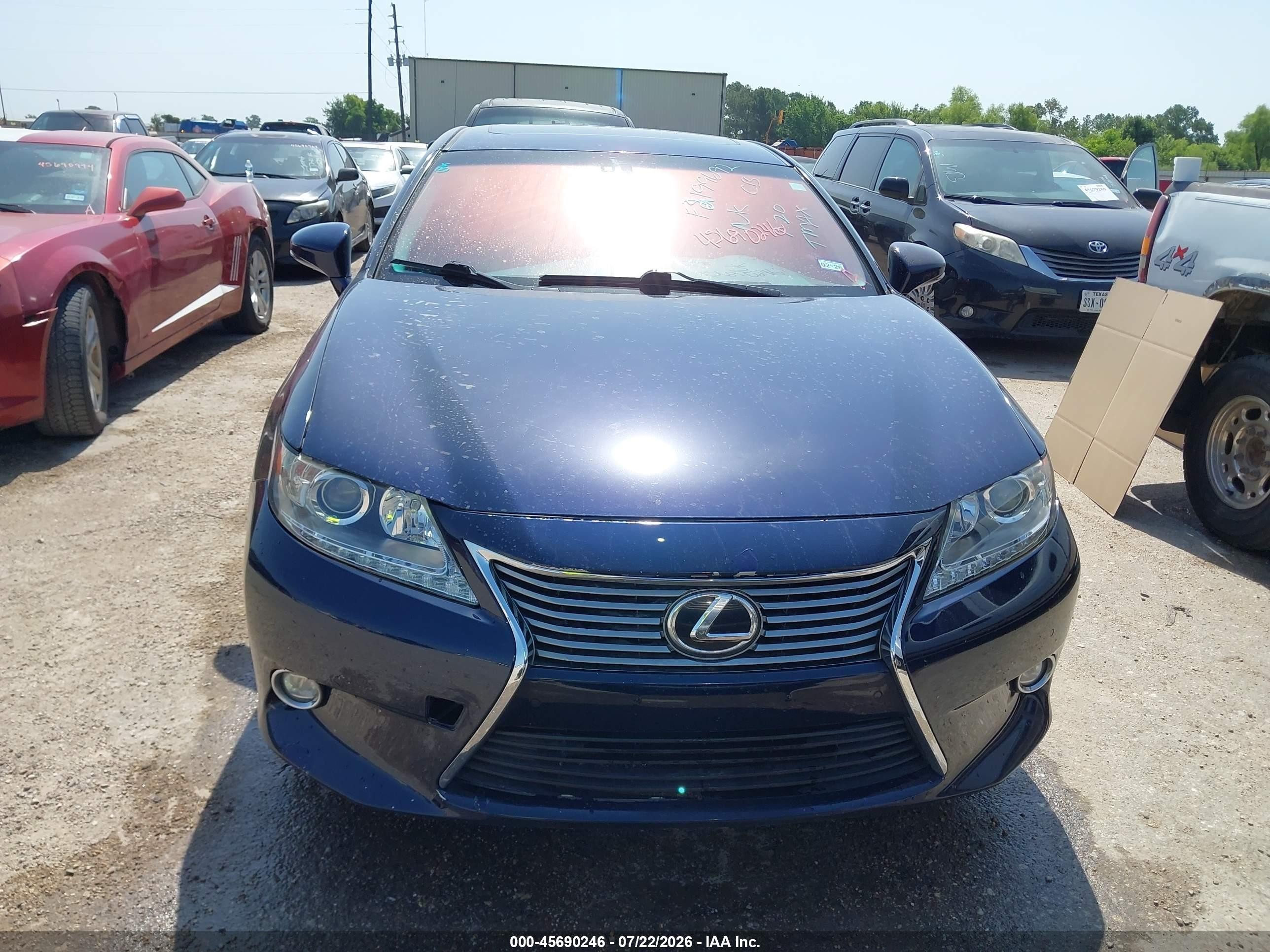 2015 Lexus Es 350   Синий vin: JTHBK1GG6F2199692