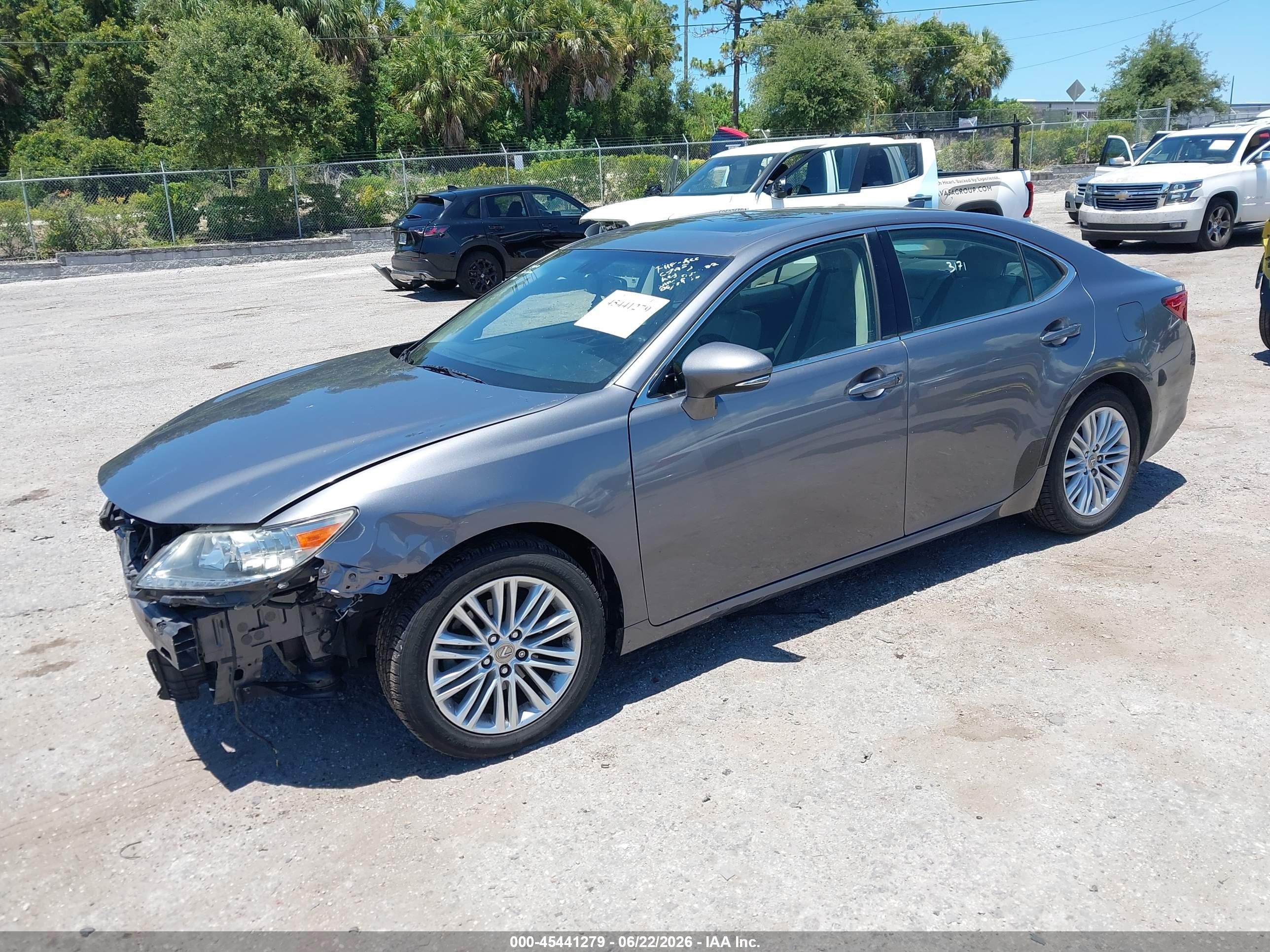 2015 Lexus Es 350 Gray vin: JTHBK1GG6F2205782