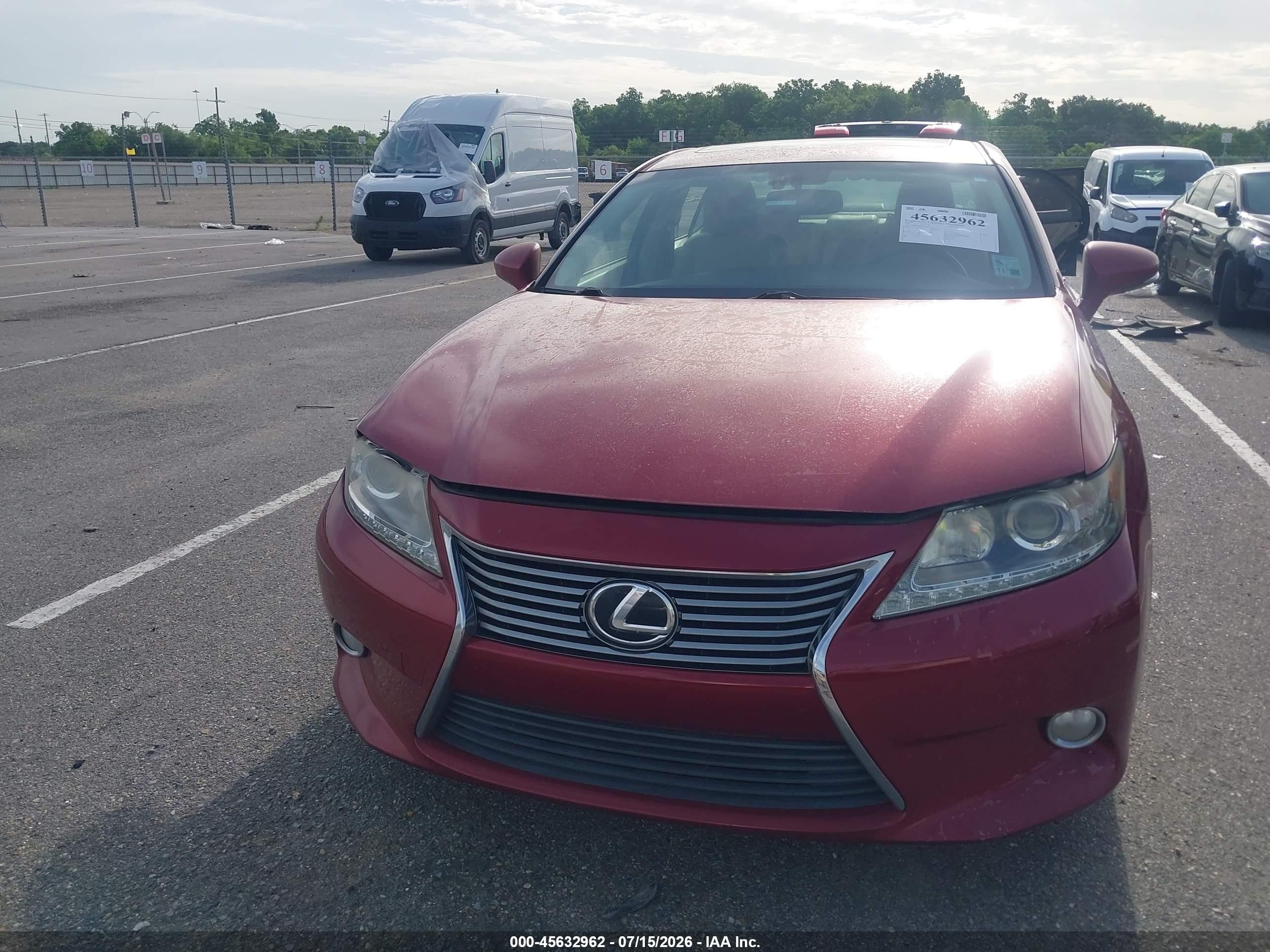 2015 Lexus Es 350   Red vin: JTHBK1GG6F2206110