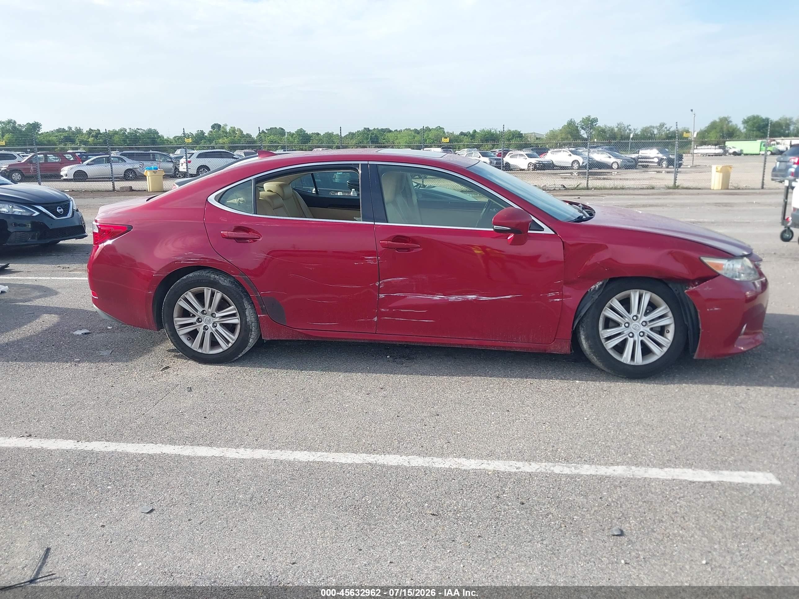 2015 Lexus Es 350   Red vin: JTHBK1GG6F2206110