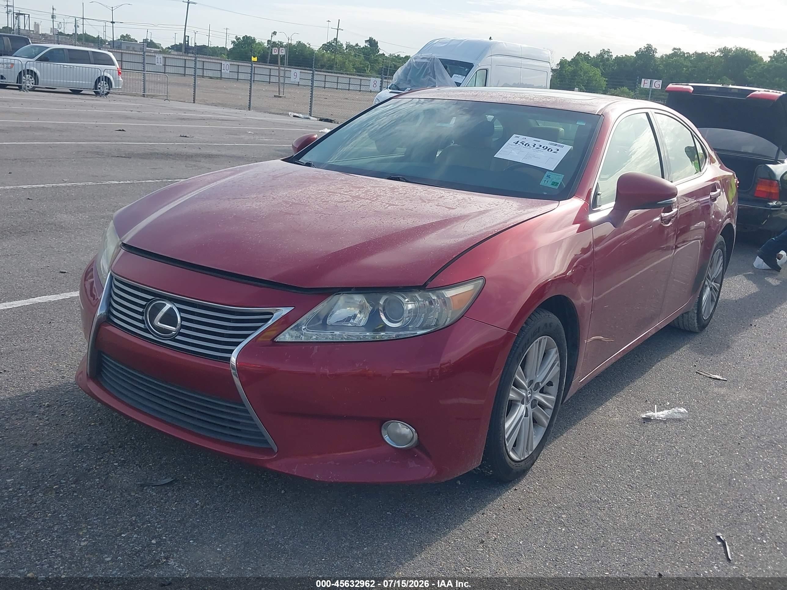 2015 Lexus Es 350   Red vin: JTHBK1GG6F2206110