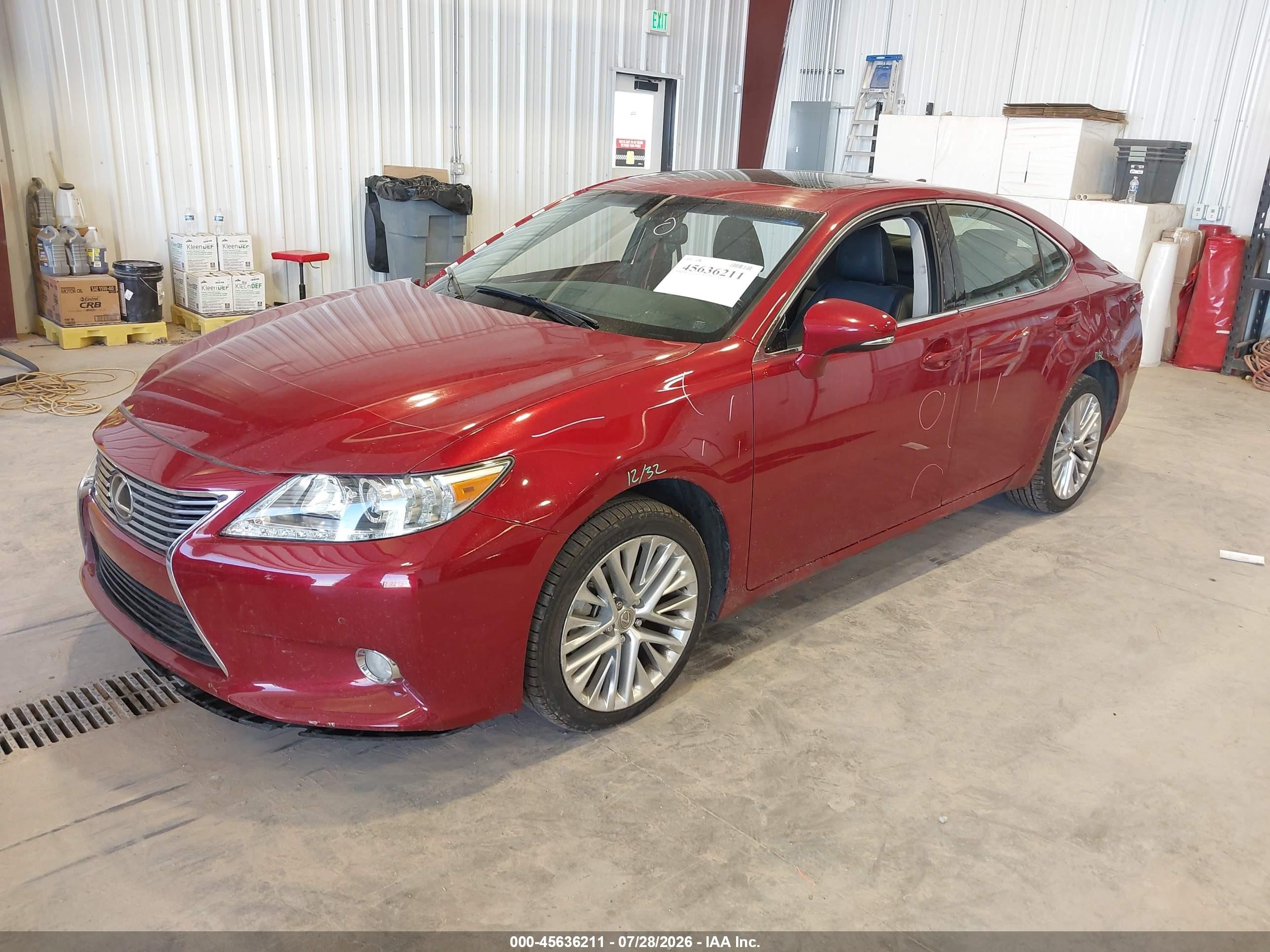 2015 Lexus Es 350   Red vin: JTHBK1GG6F2207838