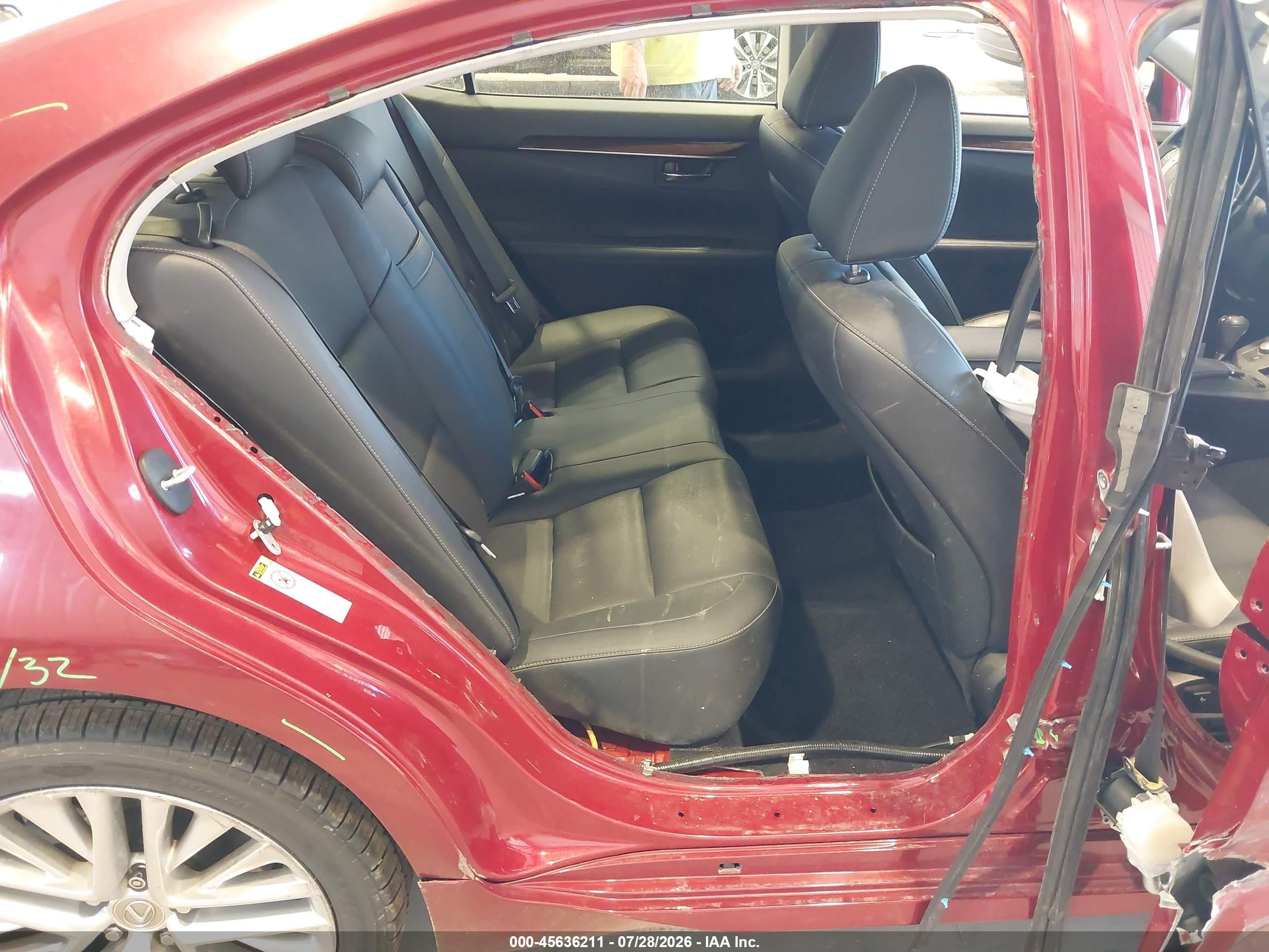 2015 Lexus Es 350   Red vin: JTHBK1GG6F2207838